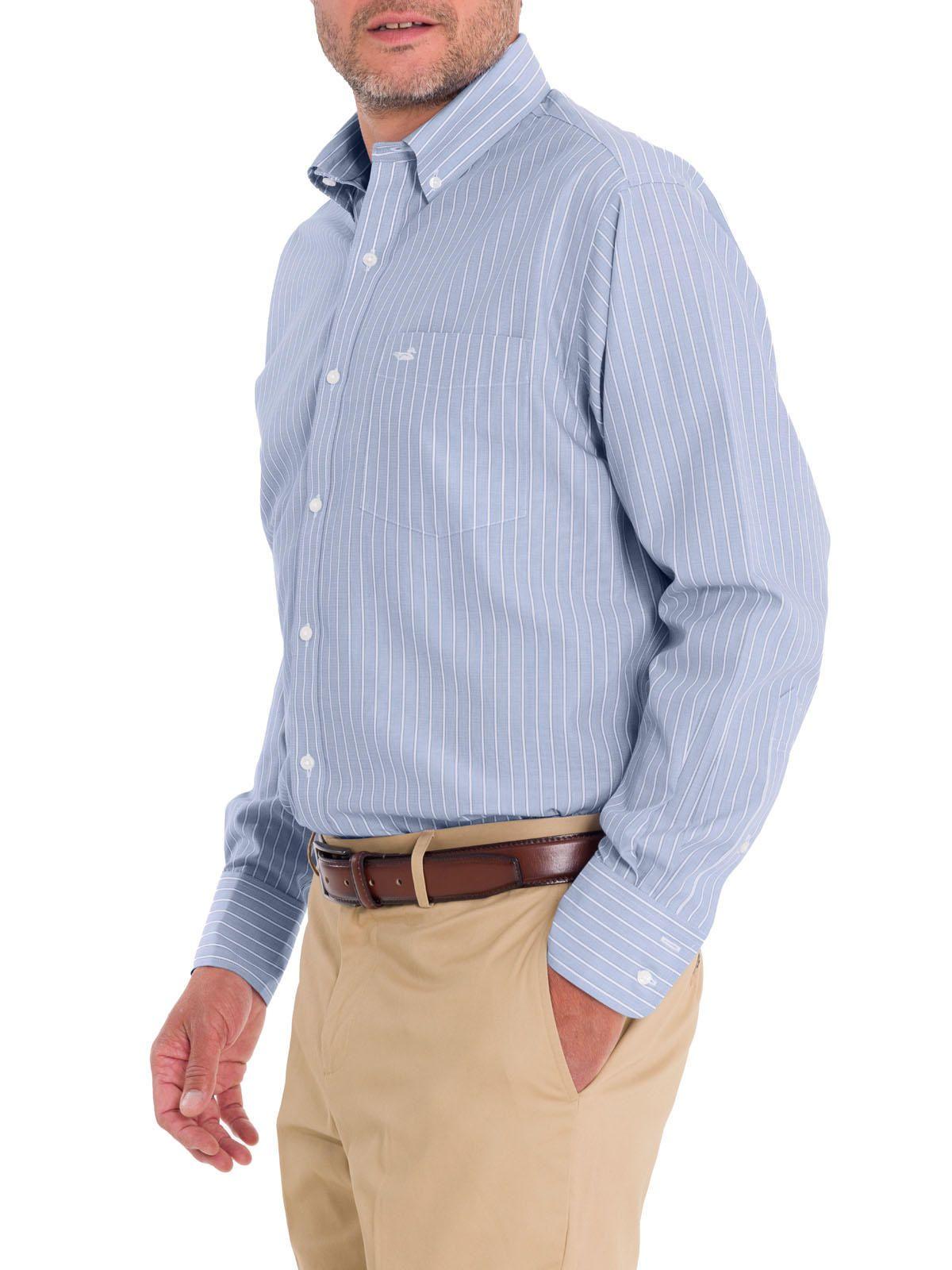 Camisa Cuello Button-Down Hombre WF Celeste-7