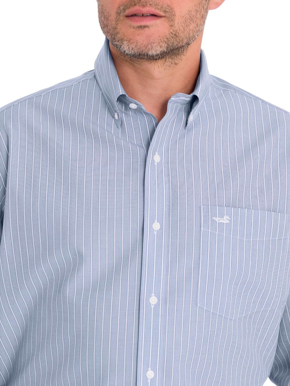 Camisa Cuello Button-Down Hombre WF Celeste-9