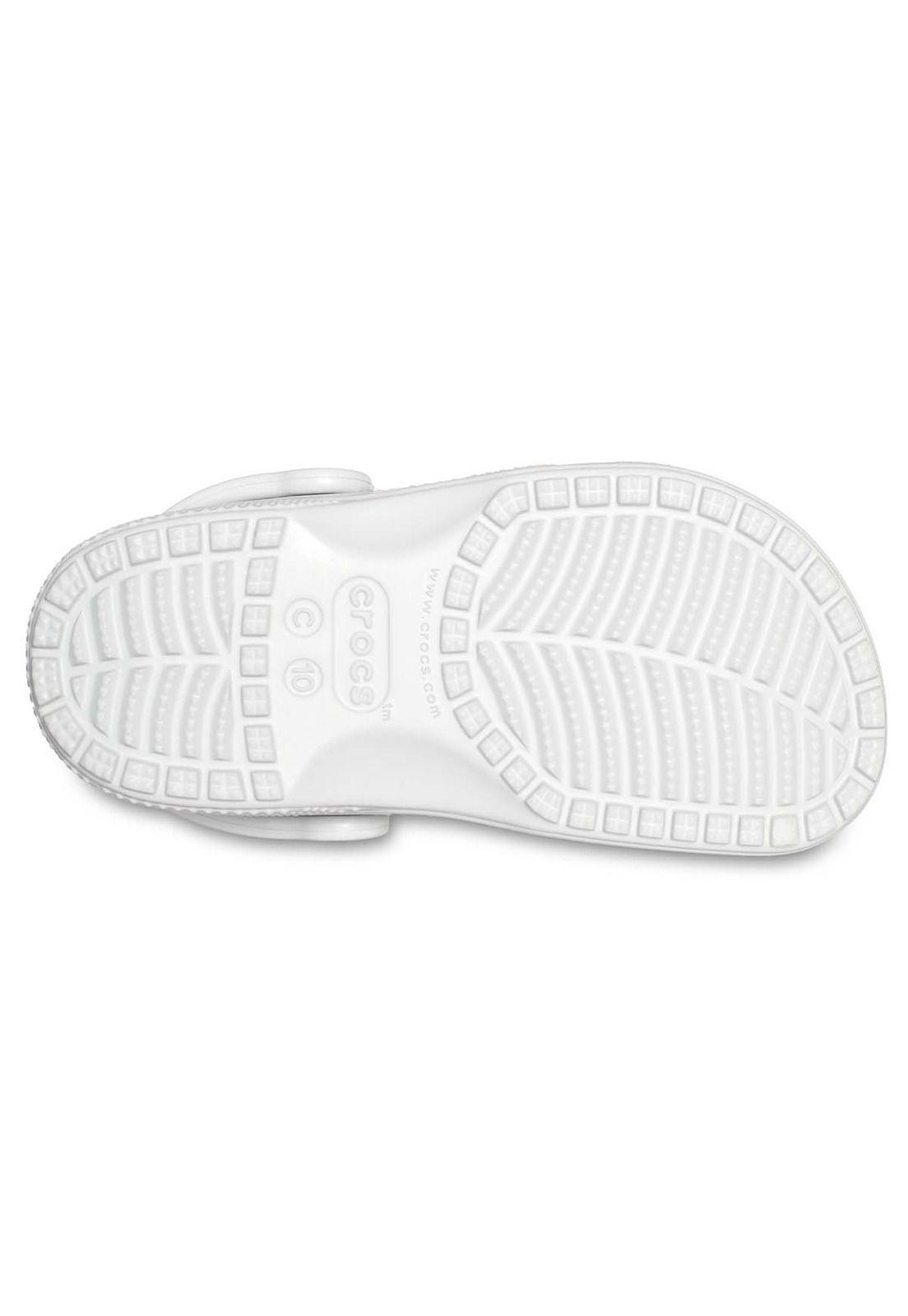 Zueco Crocs Niño Classic Clog T Blanco-5