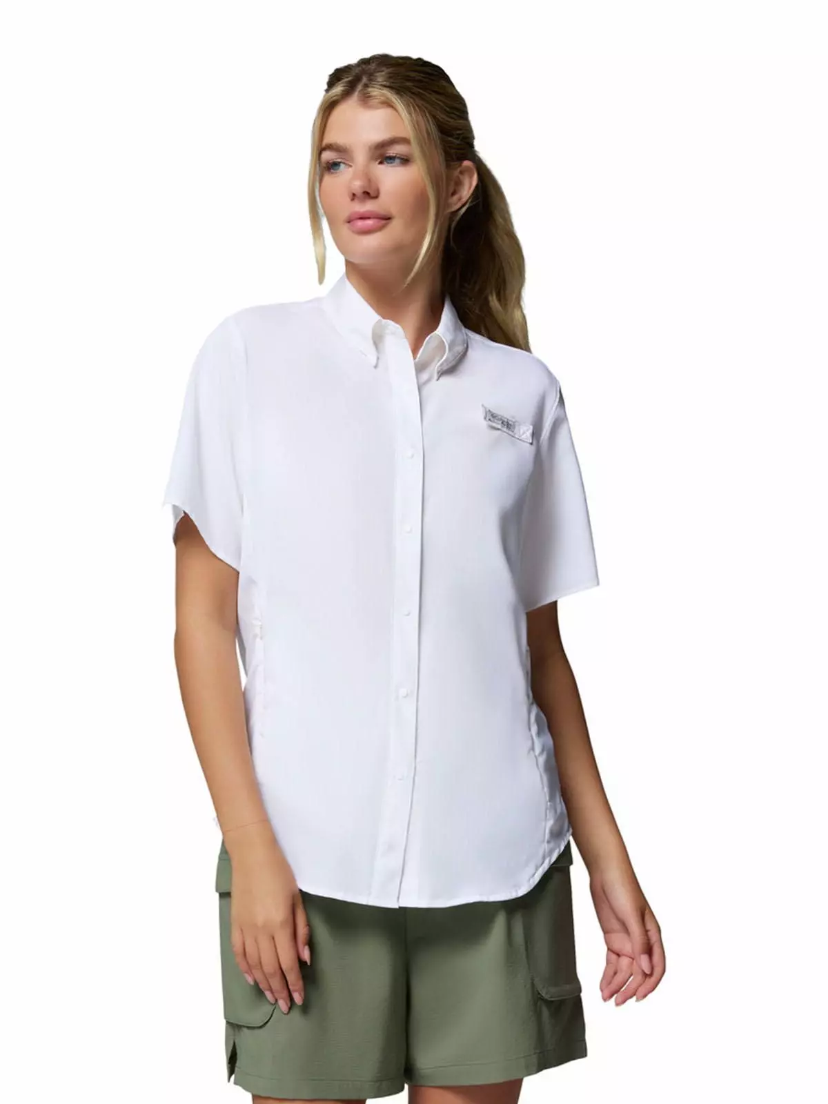 Blusa Manga Corta Mujer Tamiami II Blanco-0
