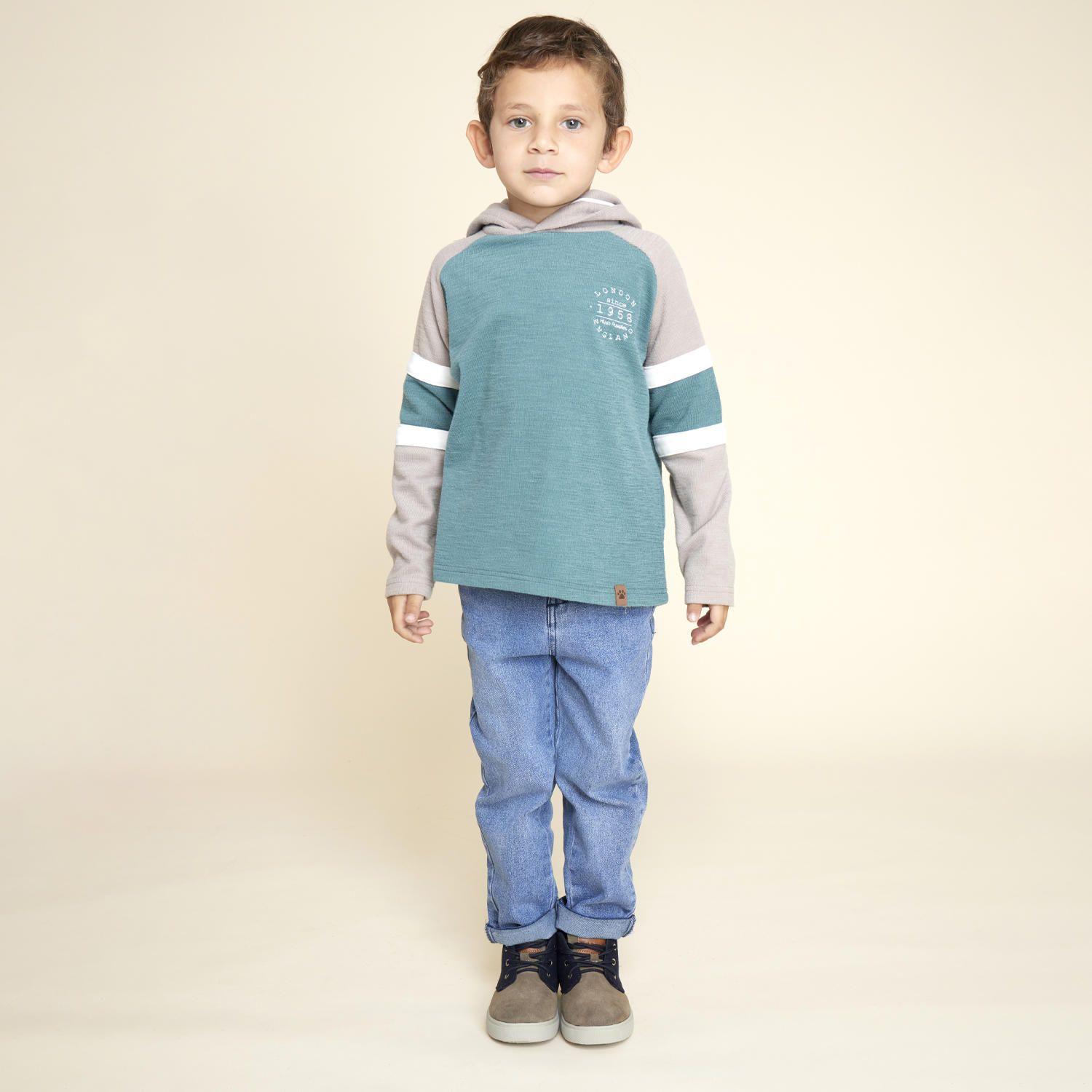 Polera Niño Charlie Turquesa-3