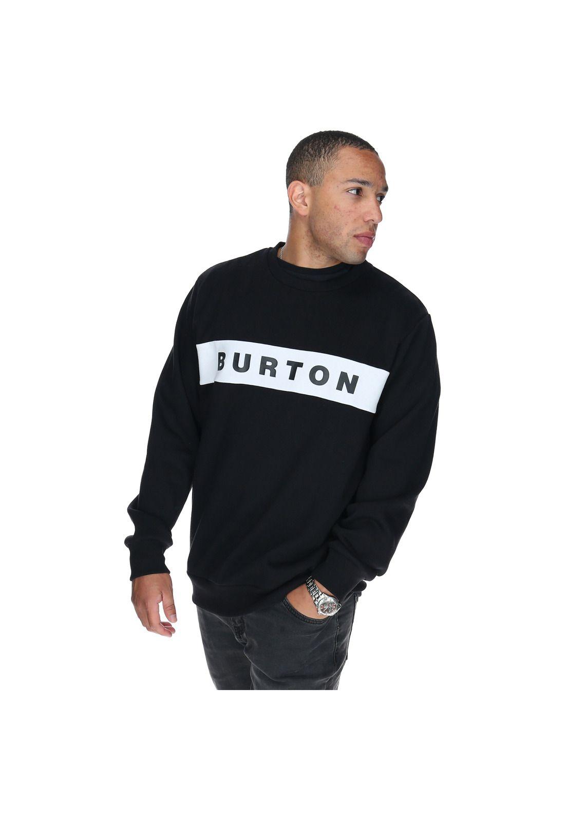 Polerón Hombre Sidebar Crew Negro-1