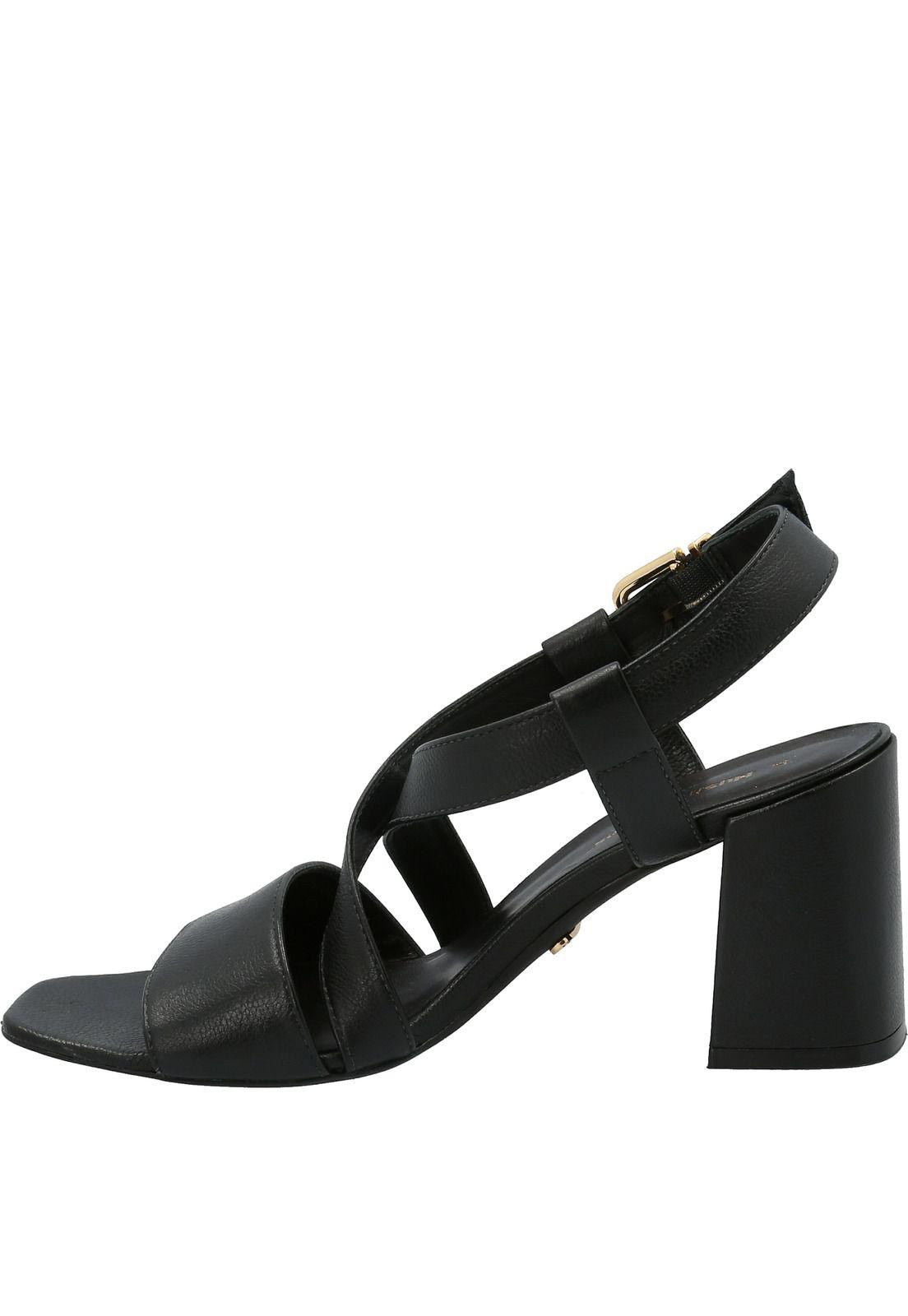 Sandalia Cuero Mujer Rialta Negro-4