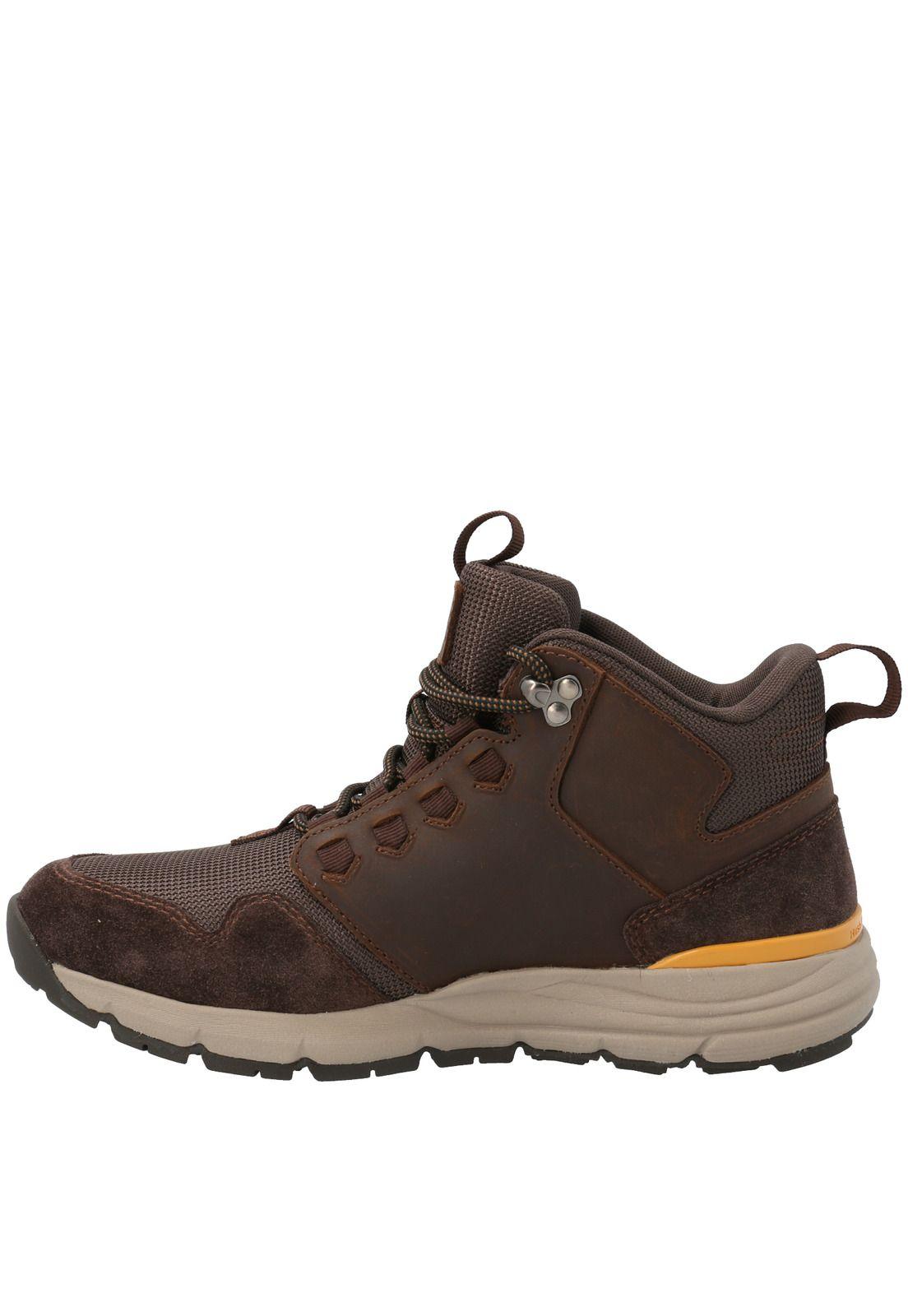 Zapatilla Con Caña Cuero Hombre Cavier Chocolate-3