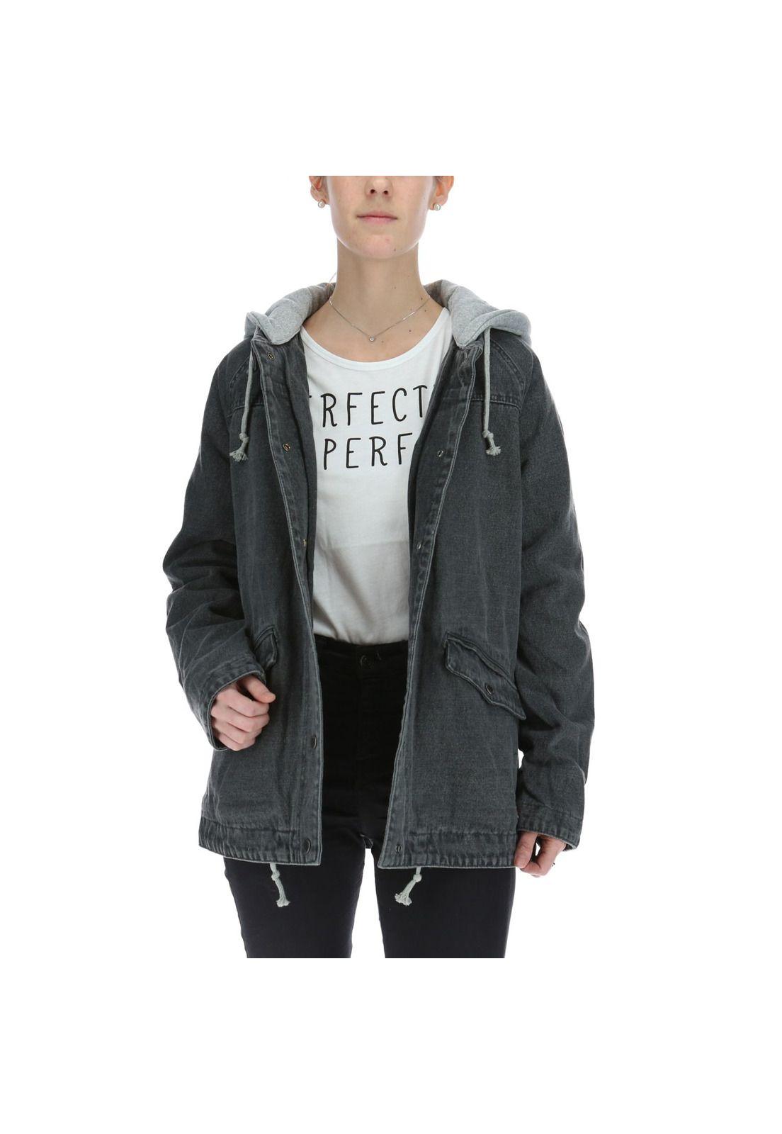 CHAQUETA MUJER SWEATSHIRT DENIM JAC GRAFITO-0