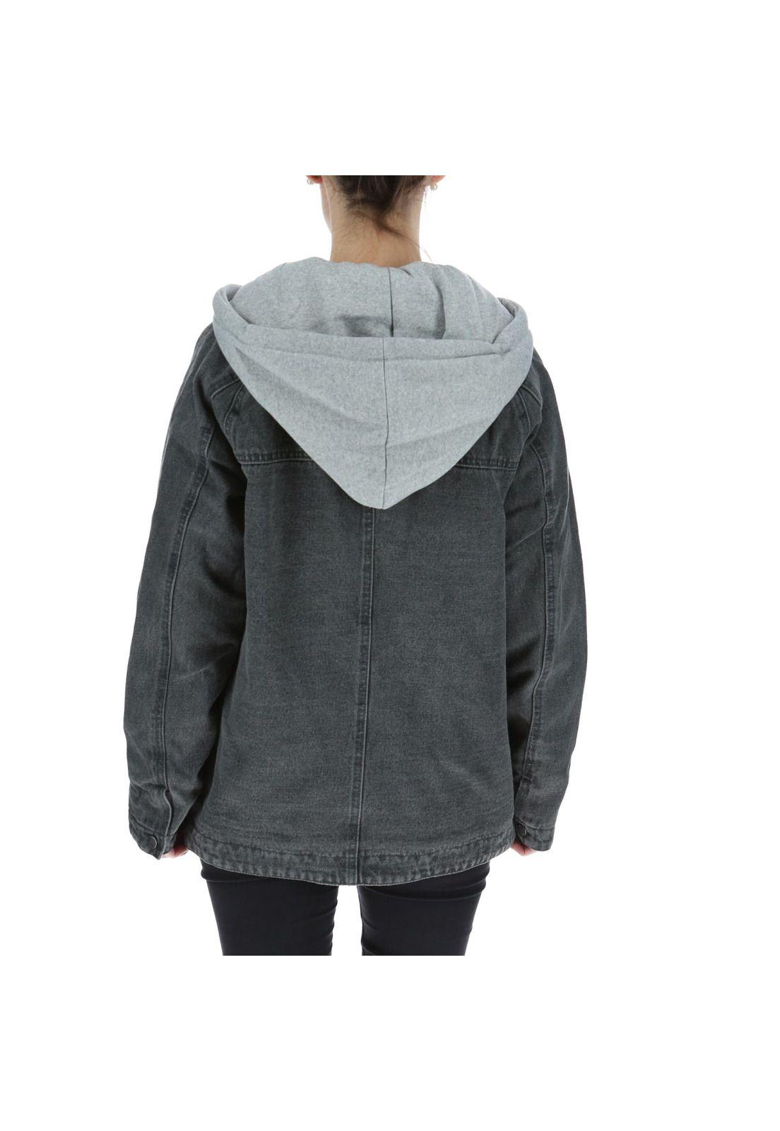 CHAQUETA MUJER SWEATSHIRT DENIM JAC GRAFITO-2