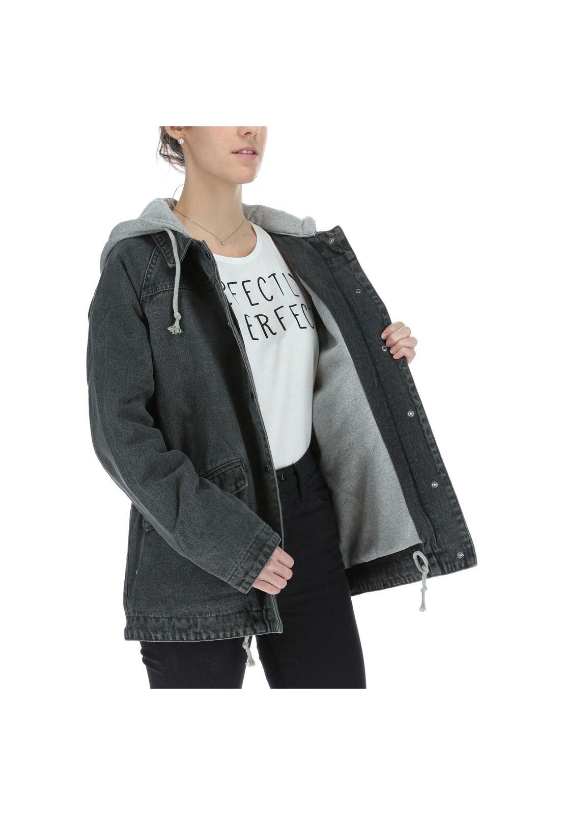 CHAQUETA MUJER SWEATSHIRT DENIM JAC GRAFITO-3