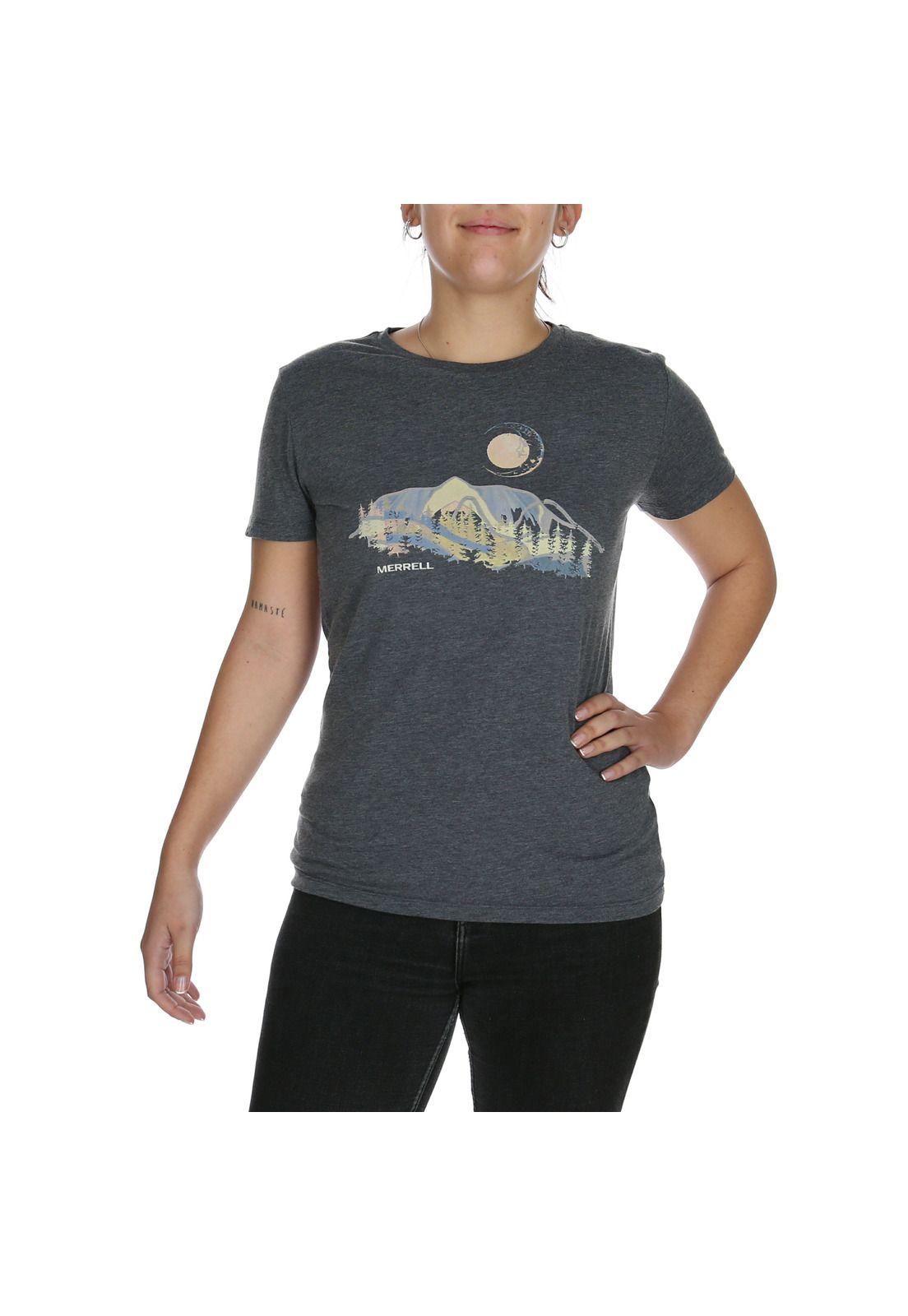 Polera Mujer Acuarela Tee Gris-0