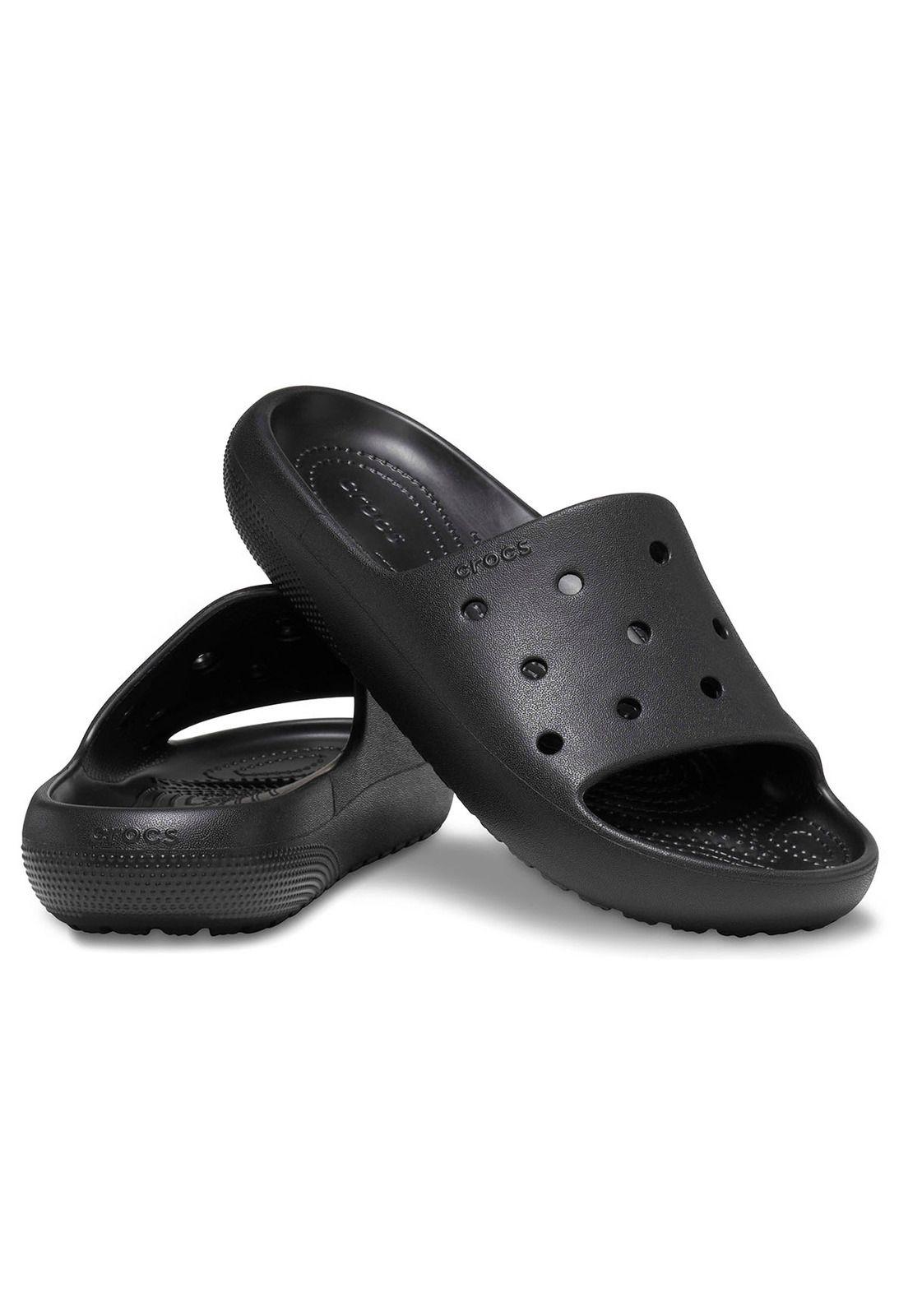 Sandalia Crocs Hombre Classic Slide V2 Negro-3
