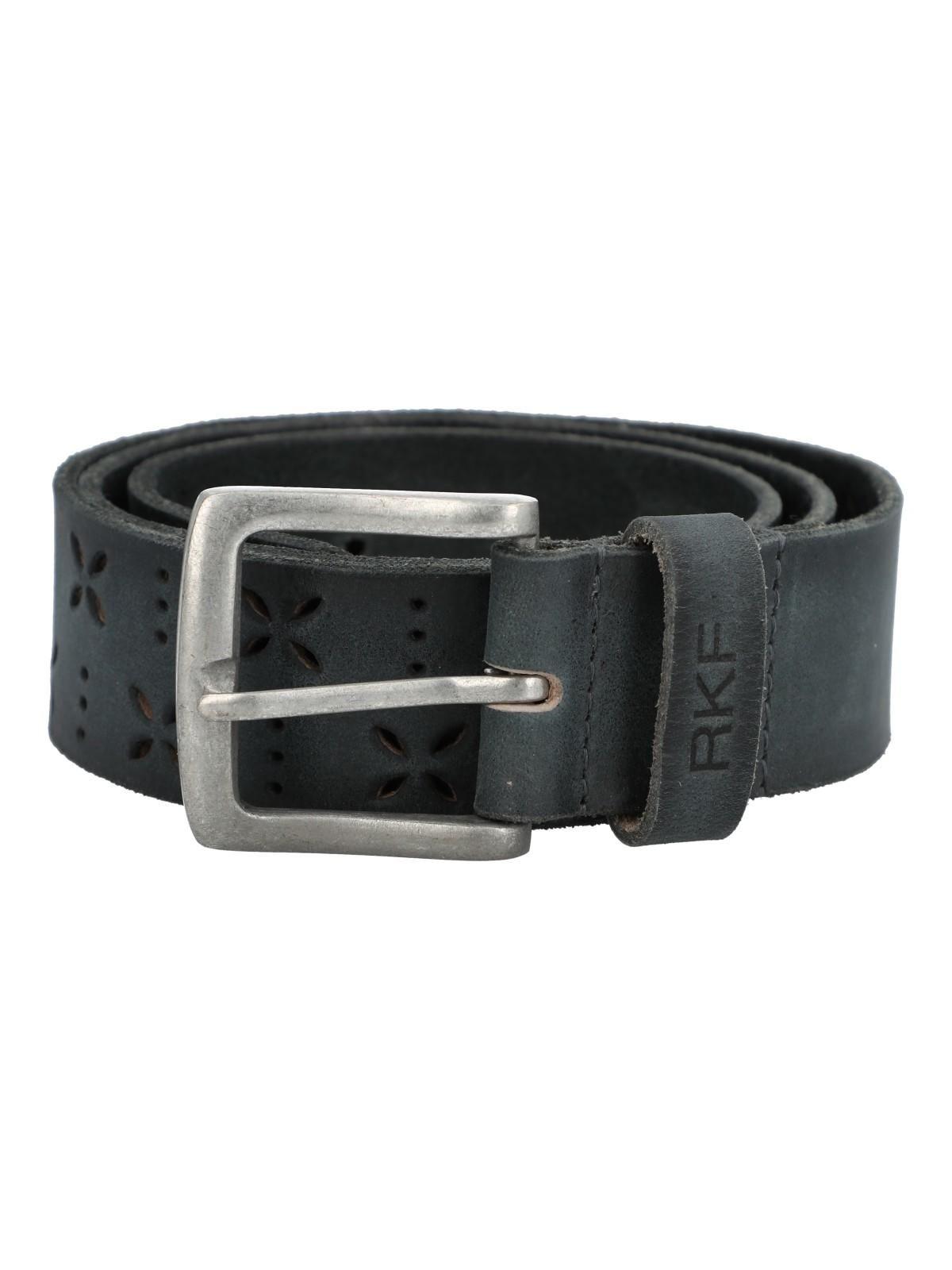 Cinturón Cuero Mujer Rf Fantini Gris-1