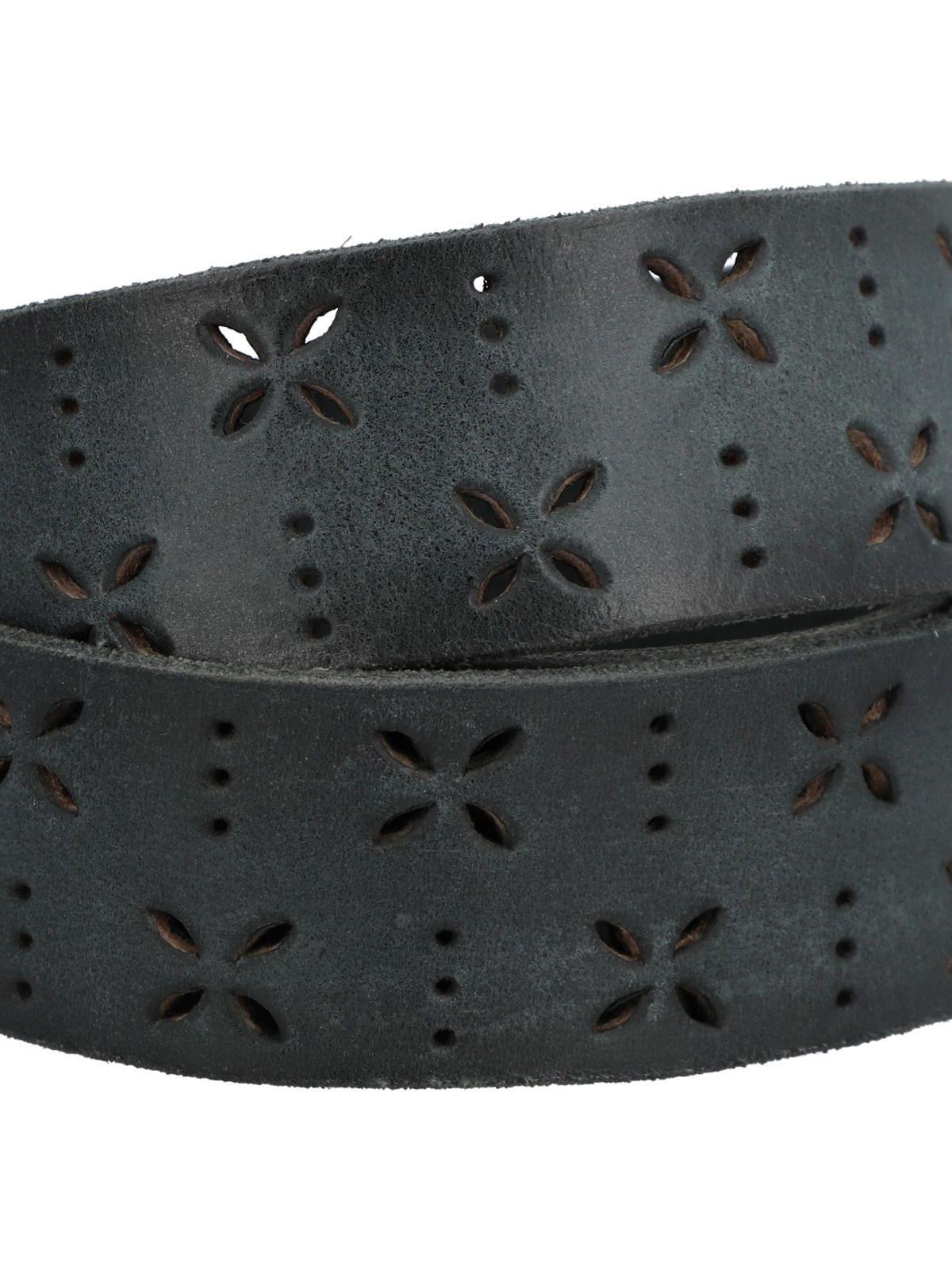 Cinturón Cuero Mujer Rf Fantini Gris-2