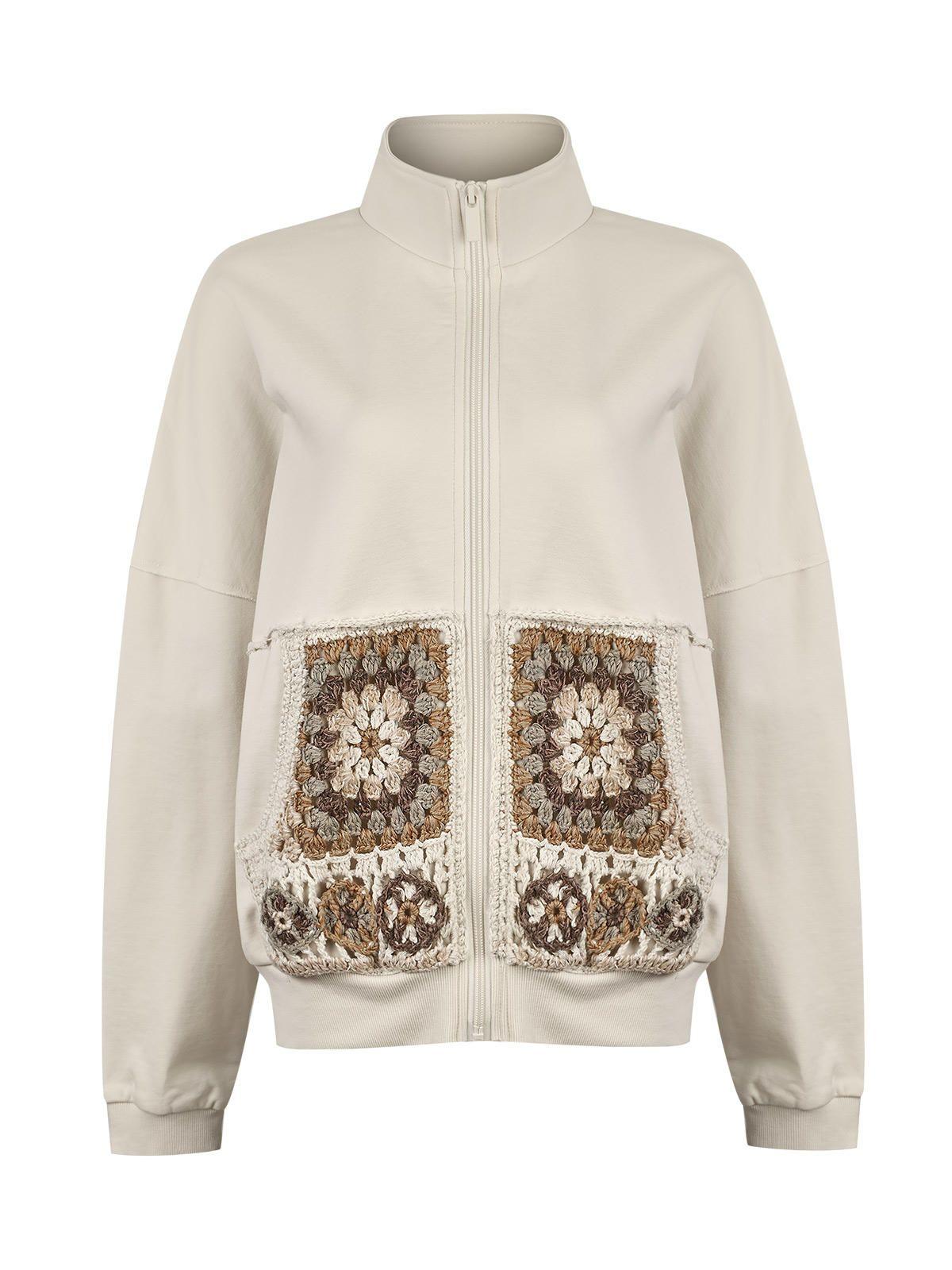 Polerón Algodón Orgánico Mujer Quira Beige-0