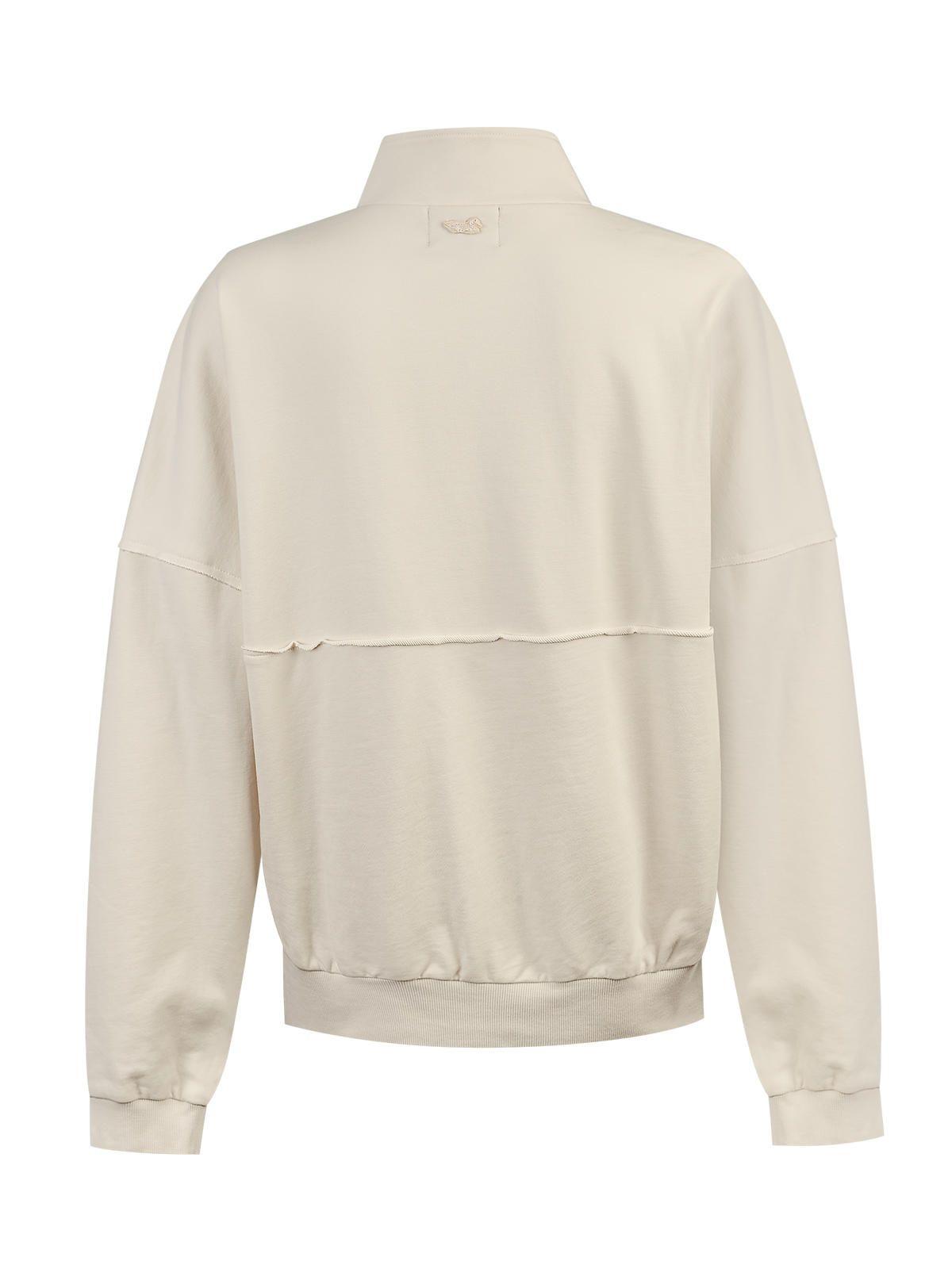 Polerón Algodón Orgánico Mujer Quira Beige-1