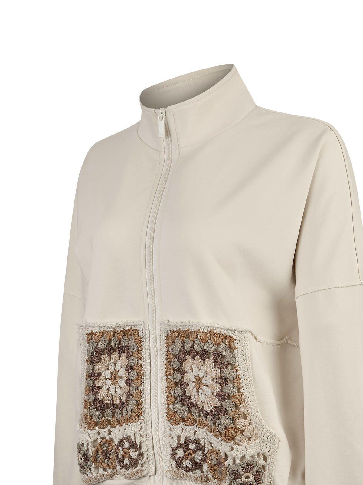 Polerón Algodón Orgánico Mujer Quira Beige-3