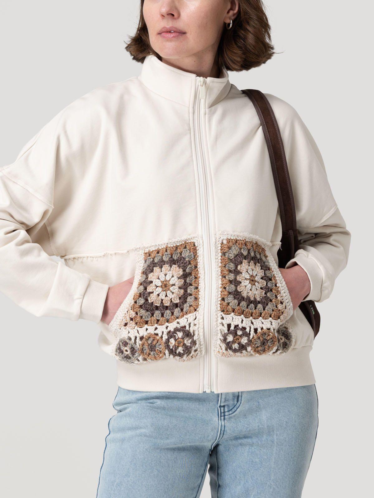 Polerón Algodón Orgánico Mujer Quira Beige-4