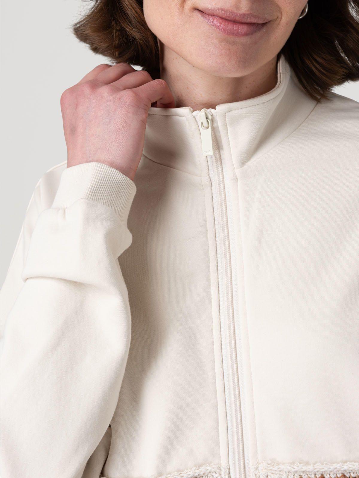 Polerón Algodón Orgánico Mujer Quira Beige-6