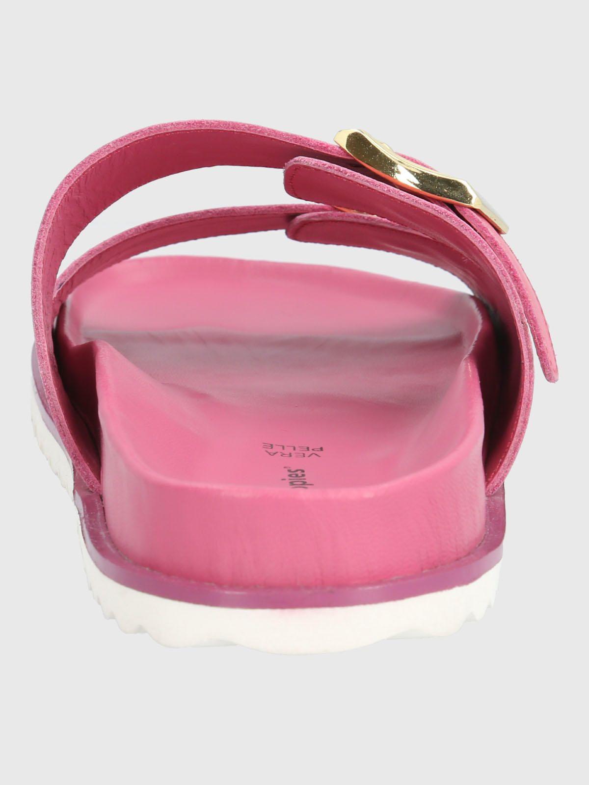 Sandalia Cuero Mujer Varana Morada-6