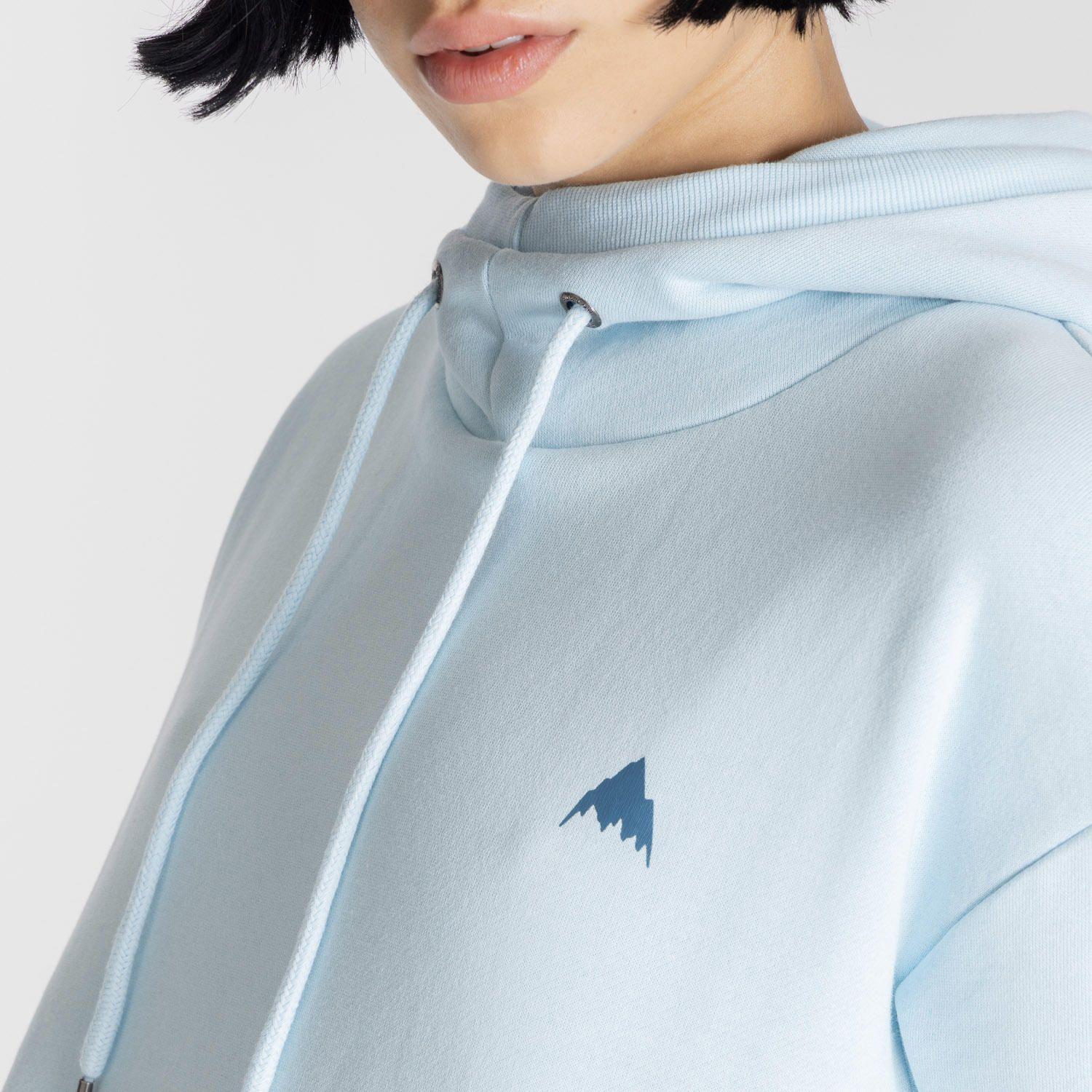 Polerón con gorro Eastmate Celeste Mujer-4