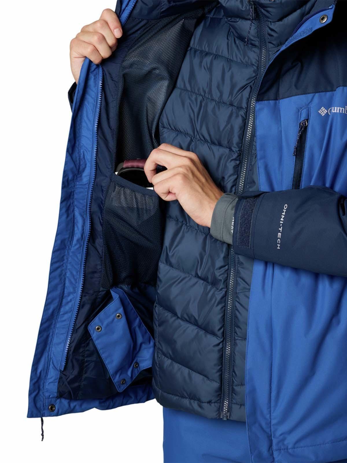 Parka impermeable Hombre Whirlibird V Ski Azul-4