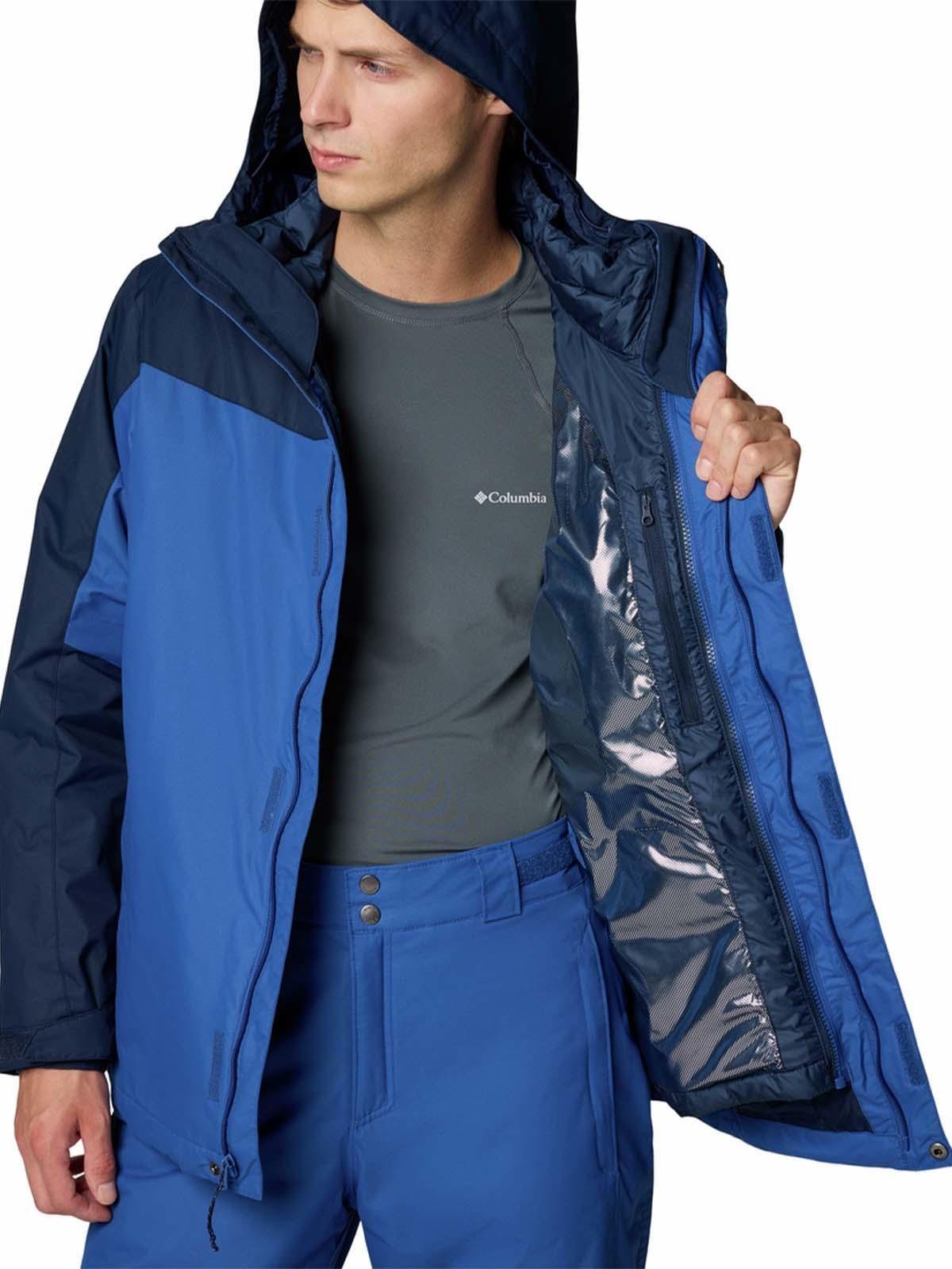 Parka impermeable Hombre Whirlibird V Ski Azul-5