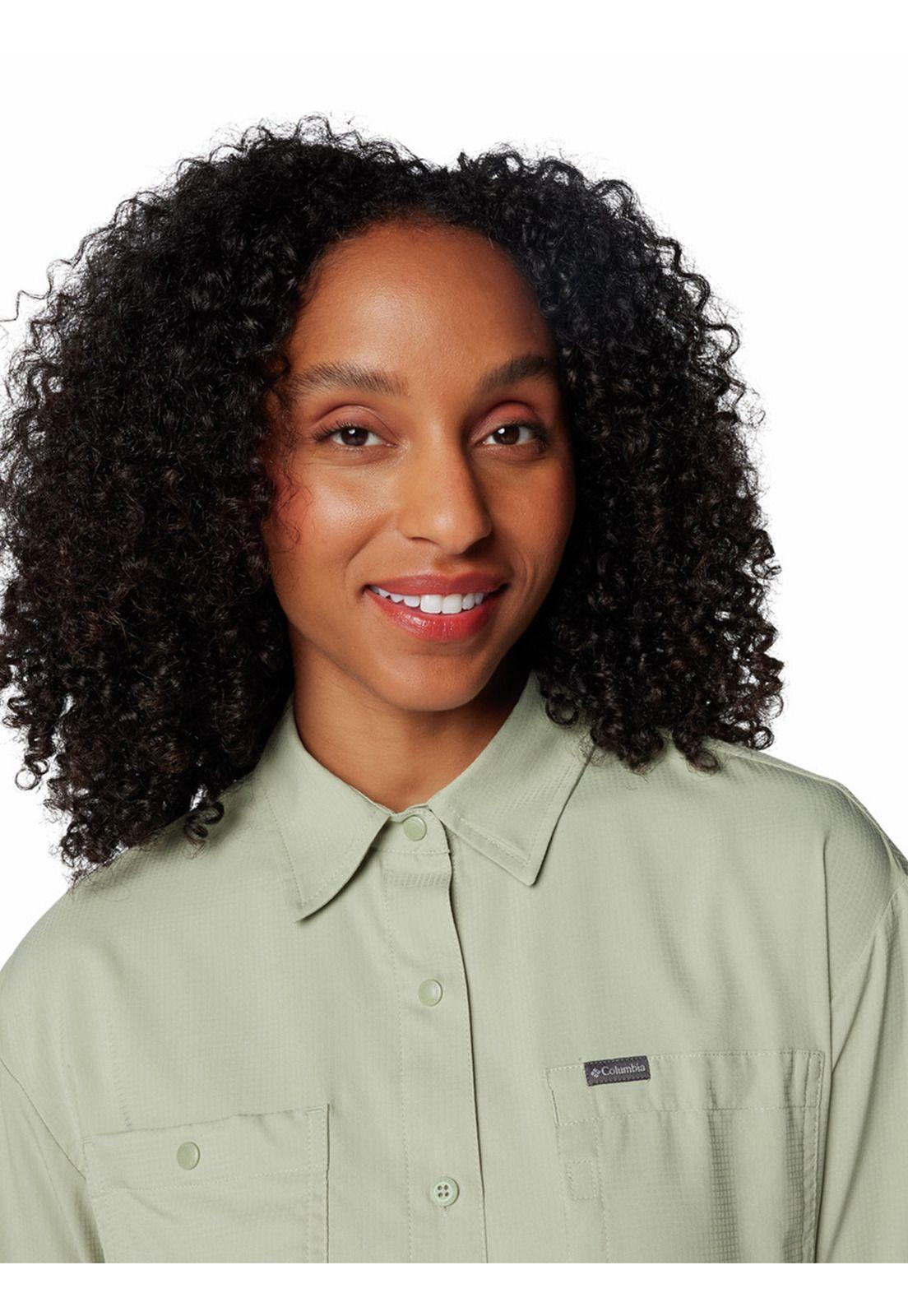 Blusa Mujer Silver Ridge Utility Verde-3