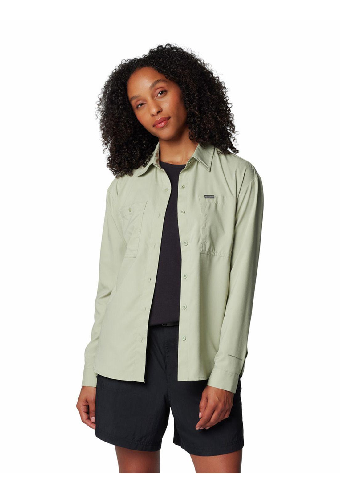 Blusa Mujer Silver Ridge Utility Verde-5