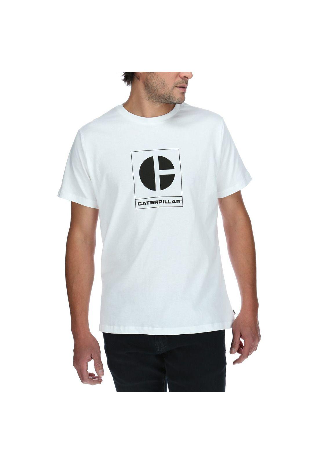 Polera Mc Hombre C Block Fill Tee Blanco-0