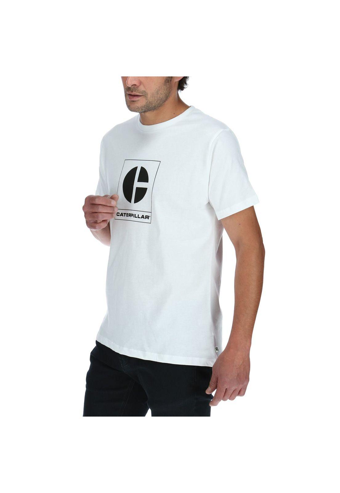 Polera Mc Hombre C Block Fill Tee Blanco-1