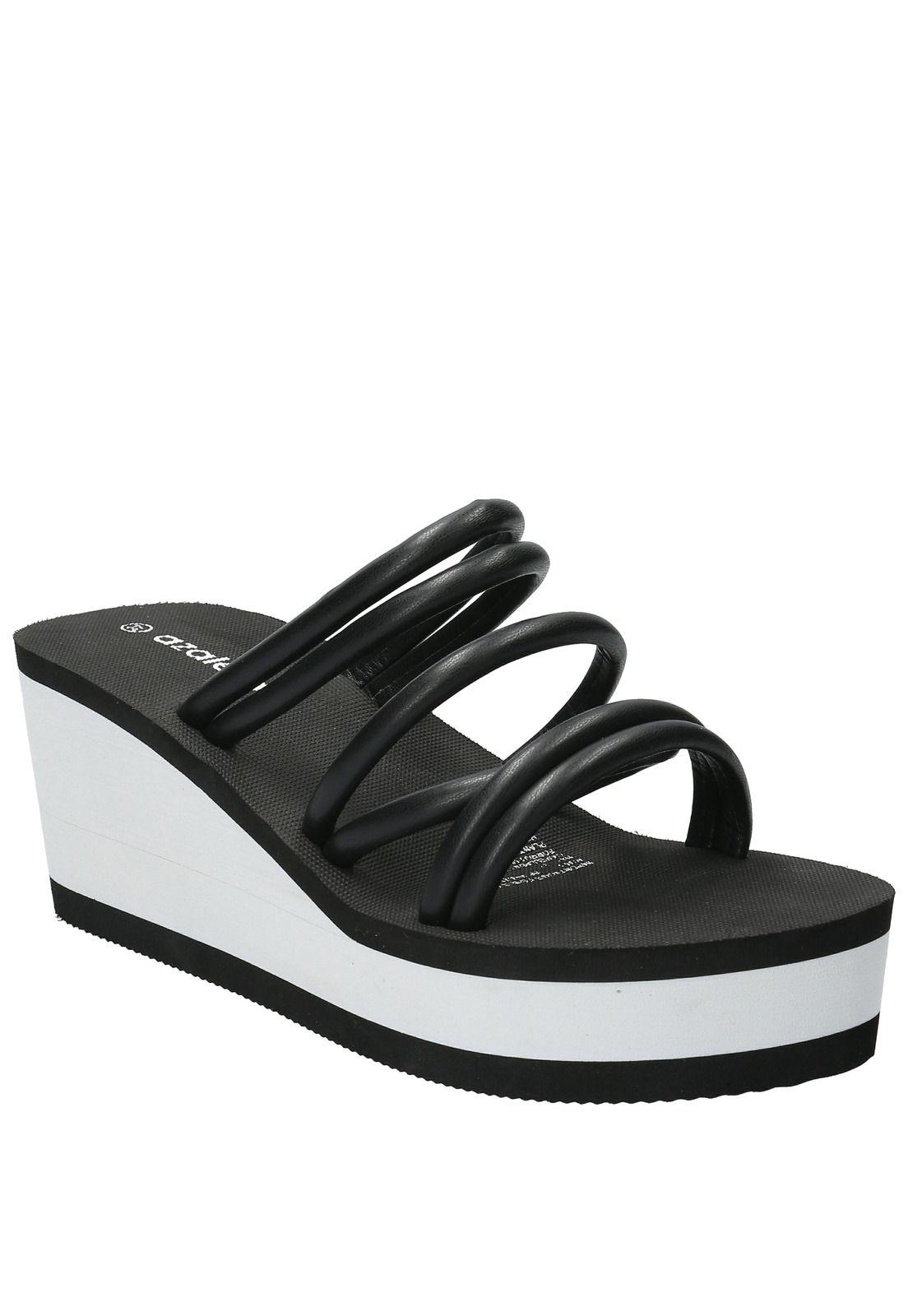 Sandalia Petra Negro Mujer-0