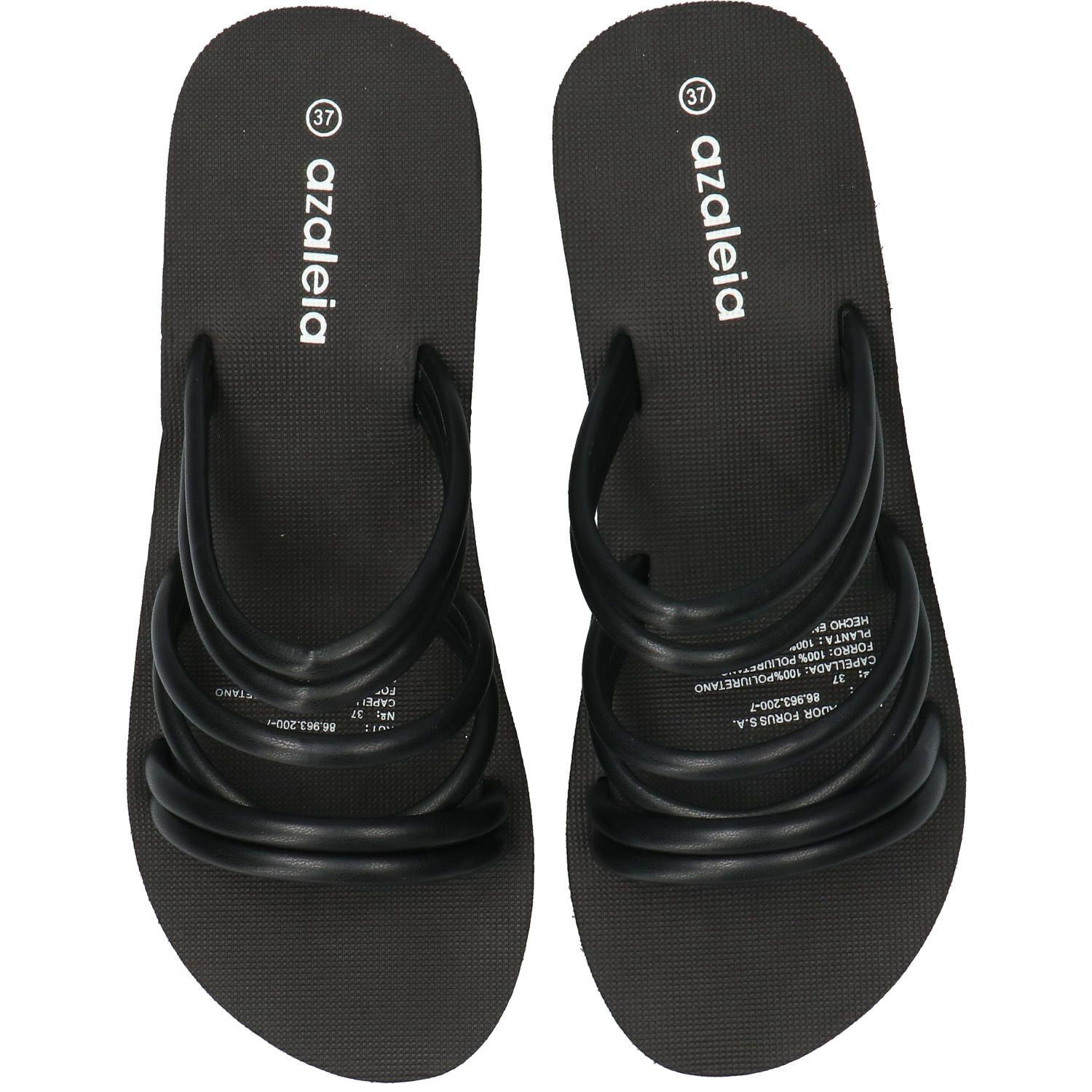 Sandalia Petra Negro Mujer-7