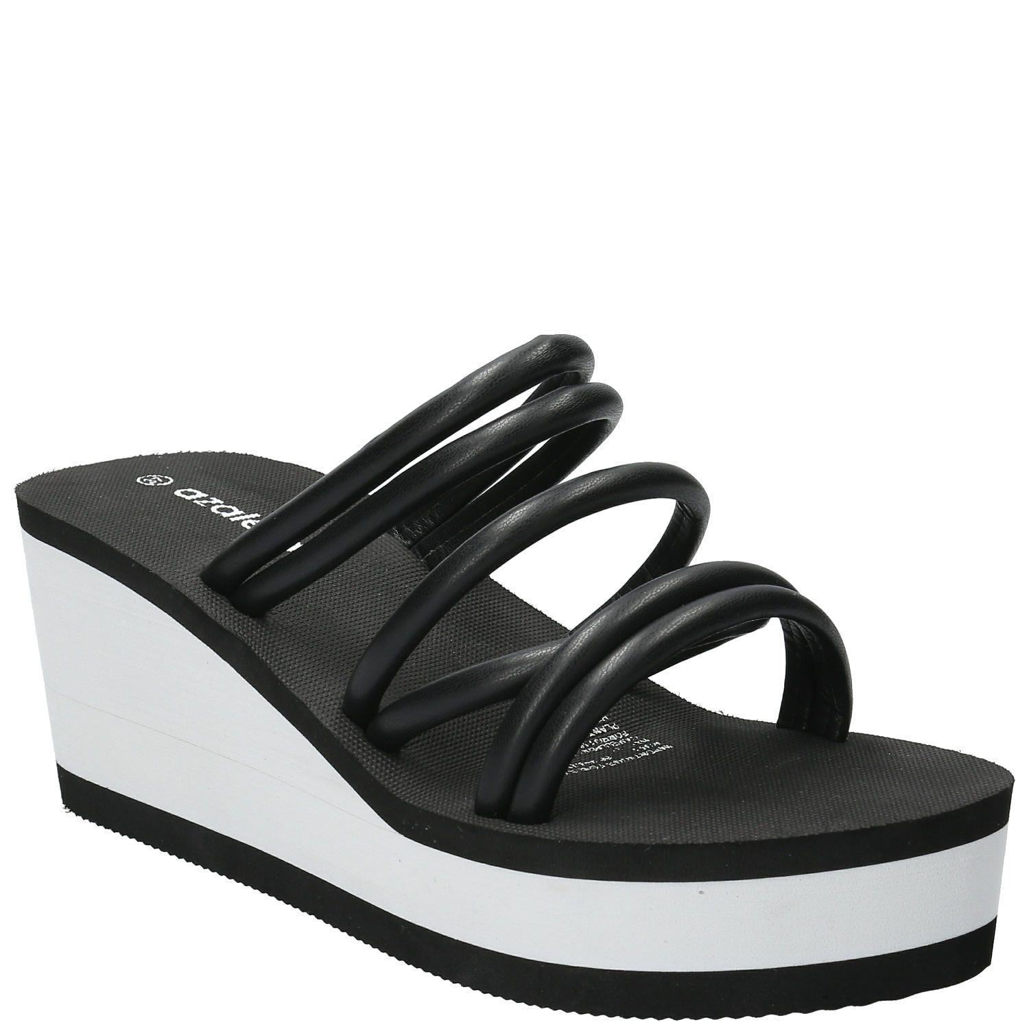 Sandalia Petra Negro Mujer-0
