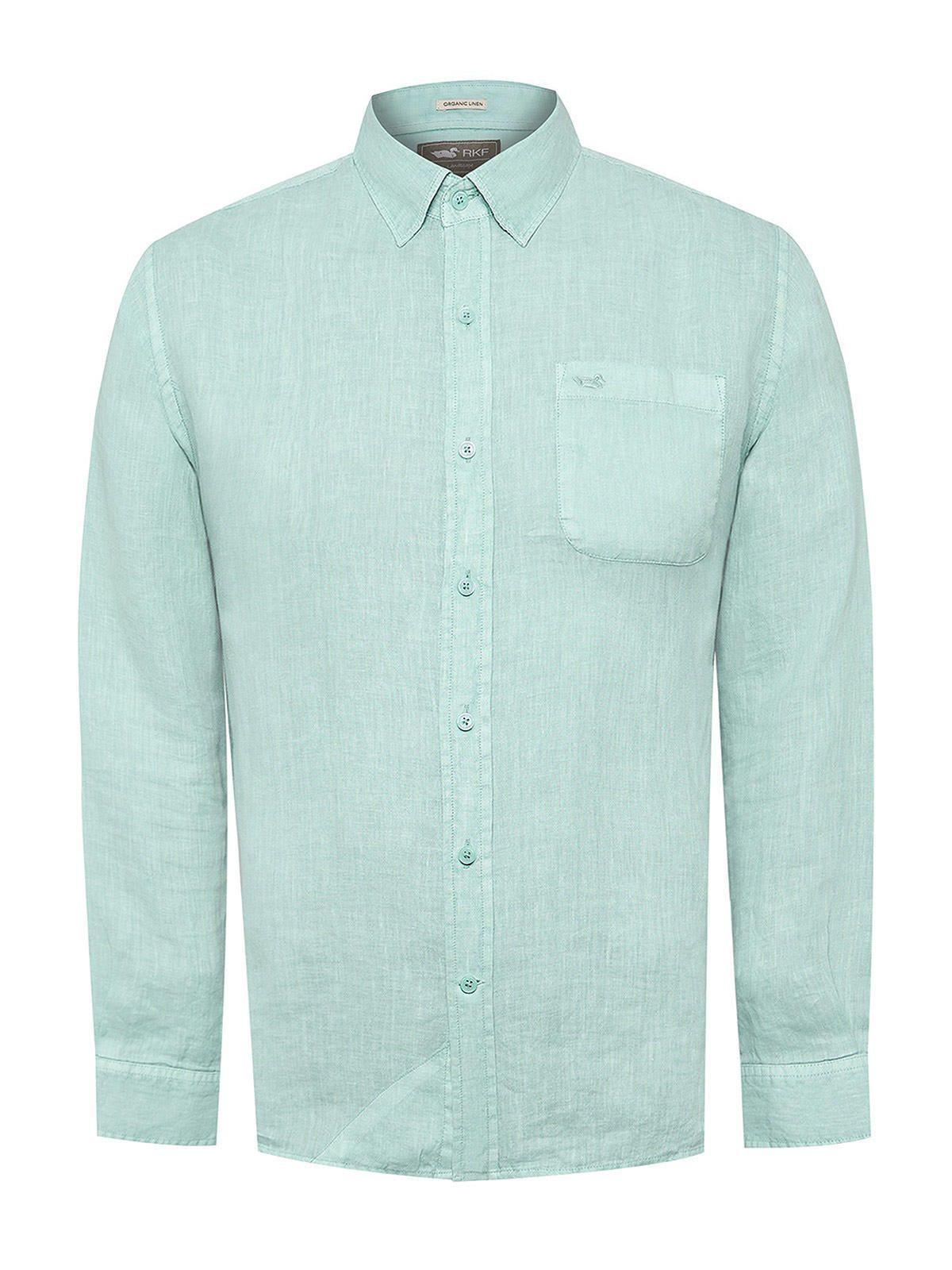 Camisa Lino Orgánico Hombre Linjer Verde-0