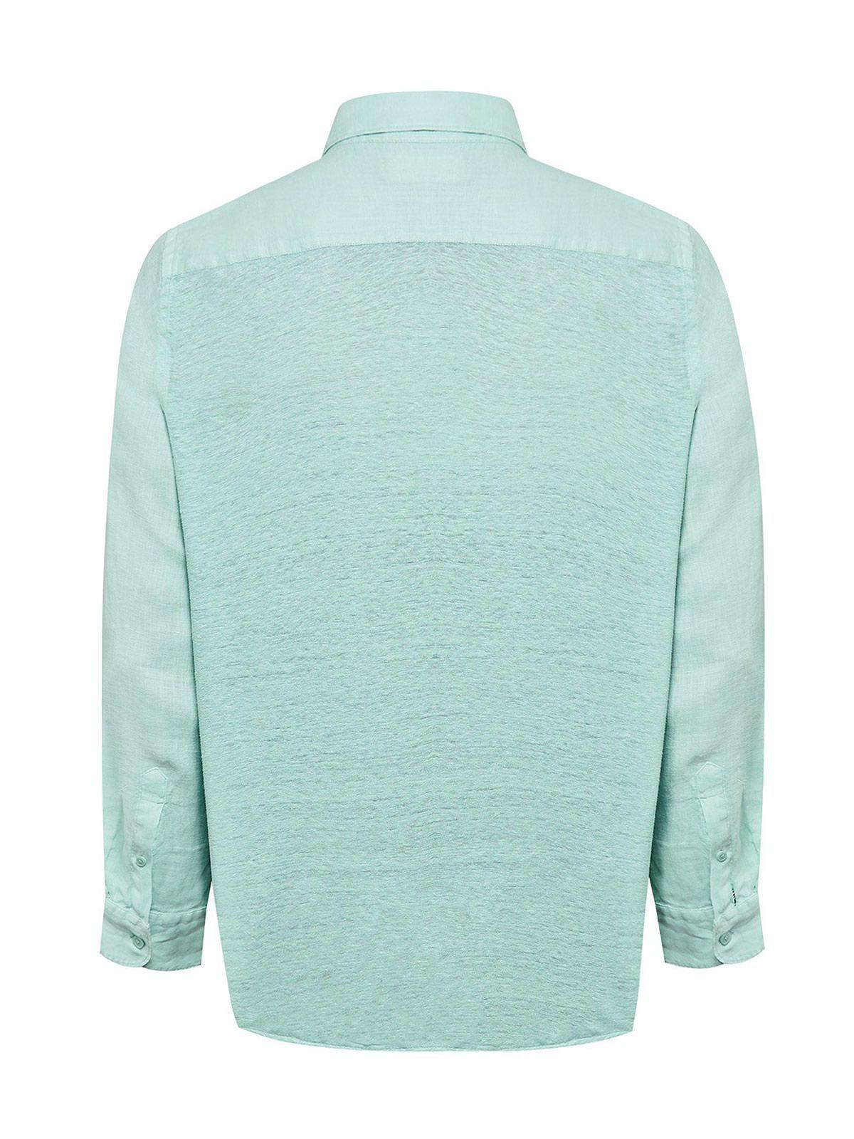 Camisa Lino Orgánico Hombre Linjer Verde-1