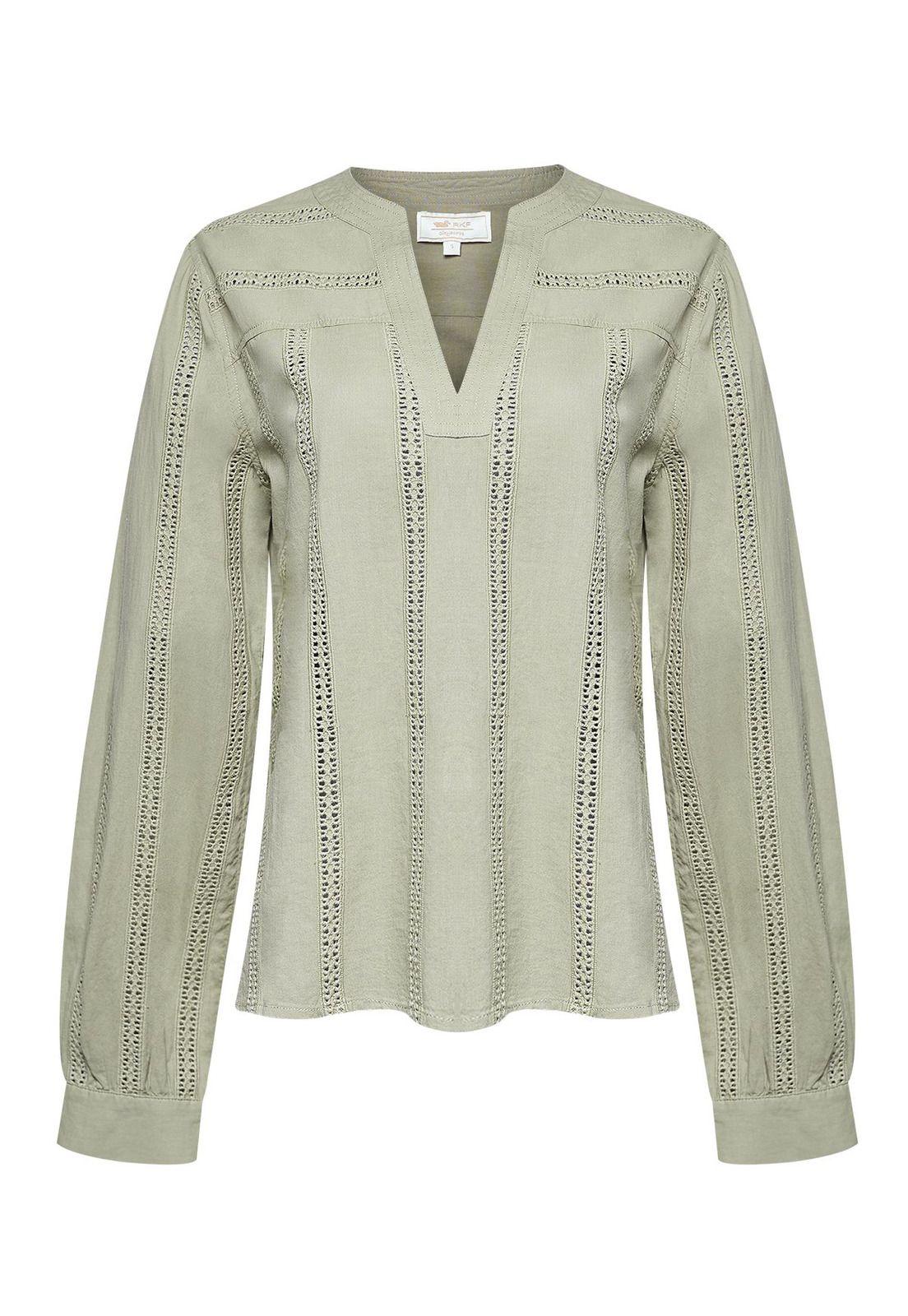 Blusa Algodón Orgánico Mujer Lunko Verde -0
