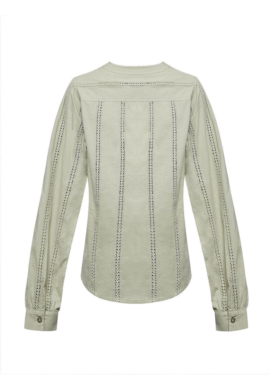 Blusa Algodón Orgánico Mujer Lunko Verde -1