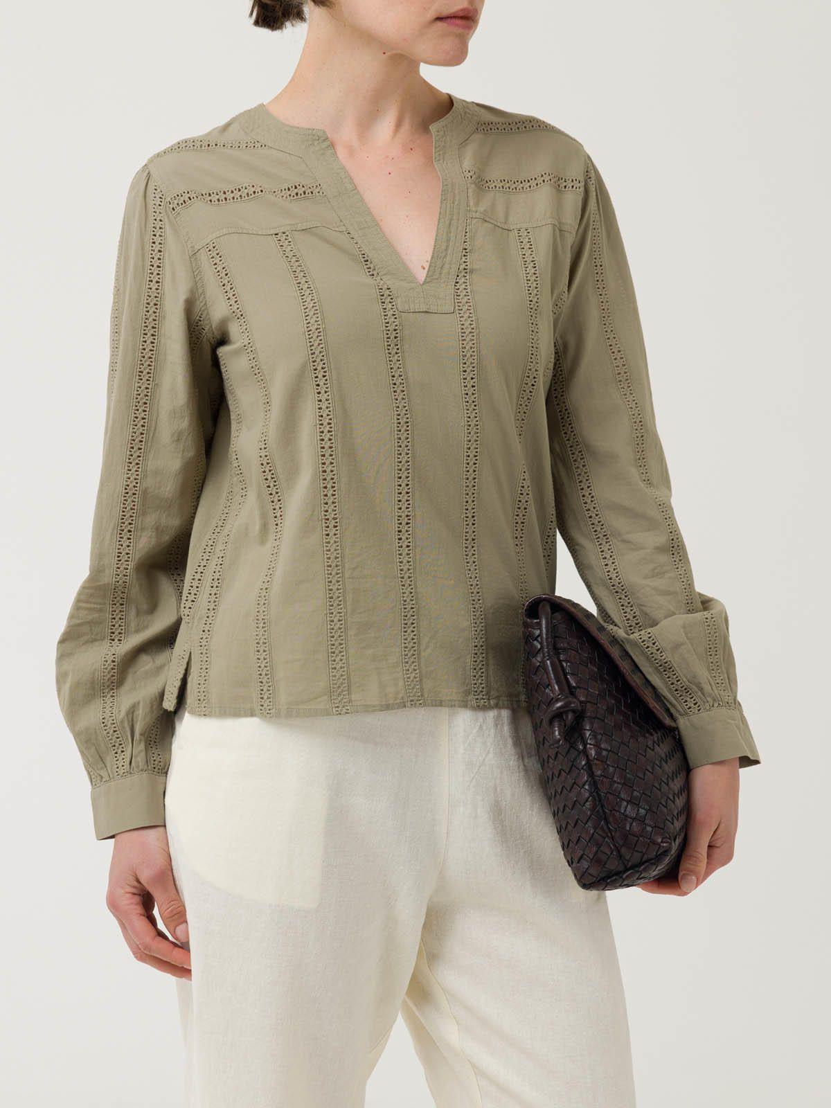 Blusa Algodón Orgánico Mujer Lunko Verde -4