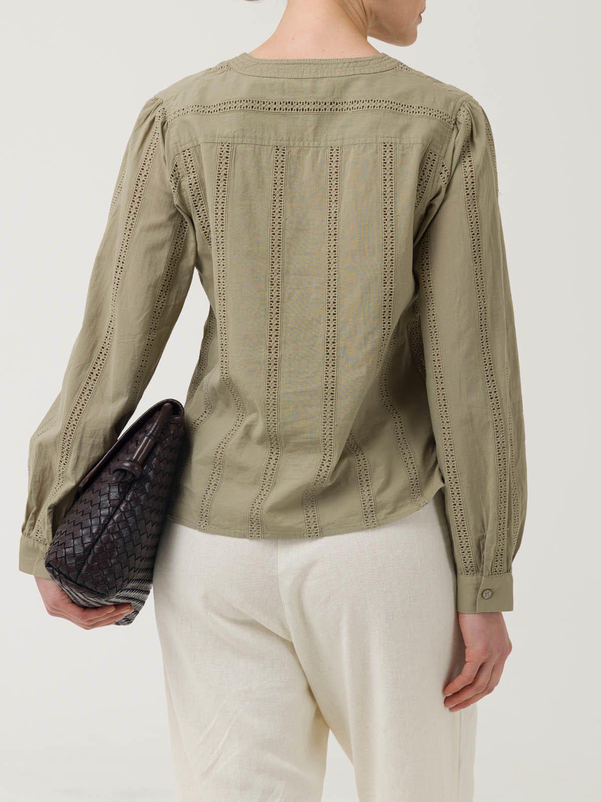 Blusa Algodón Orgánico Mujer Lunko Verde -5