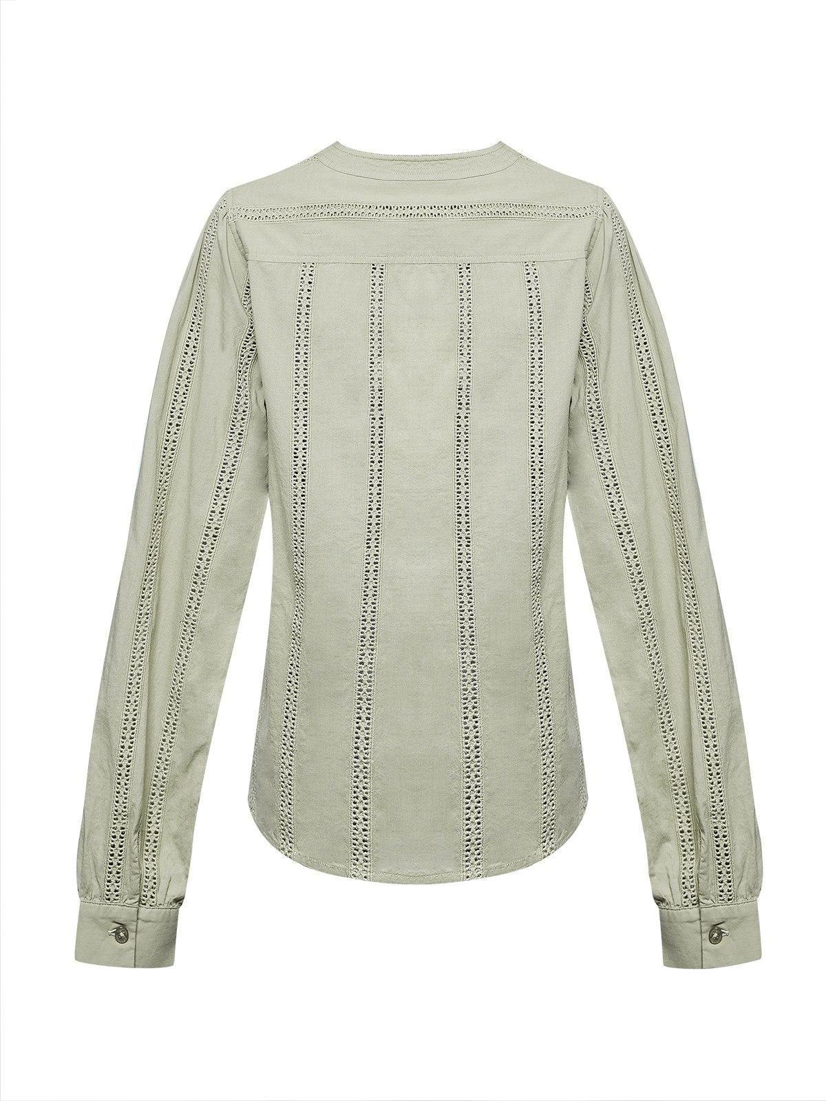 Blusa Algodón Orgánico Mujer Lunko Verde -1