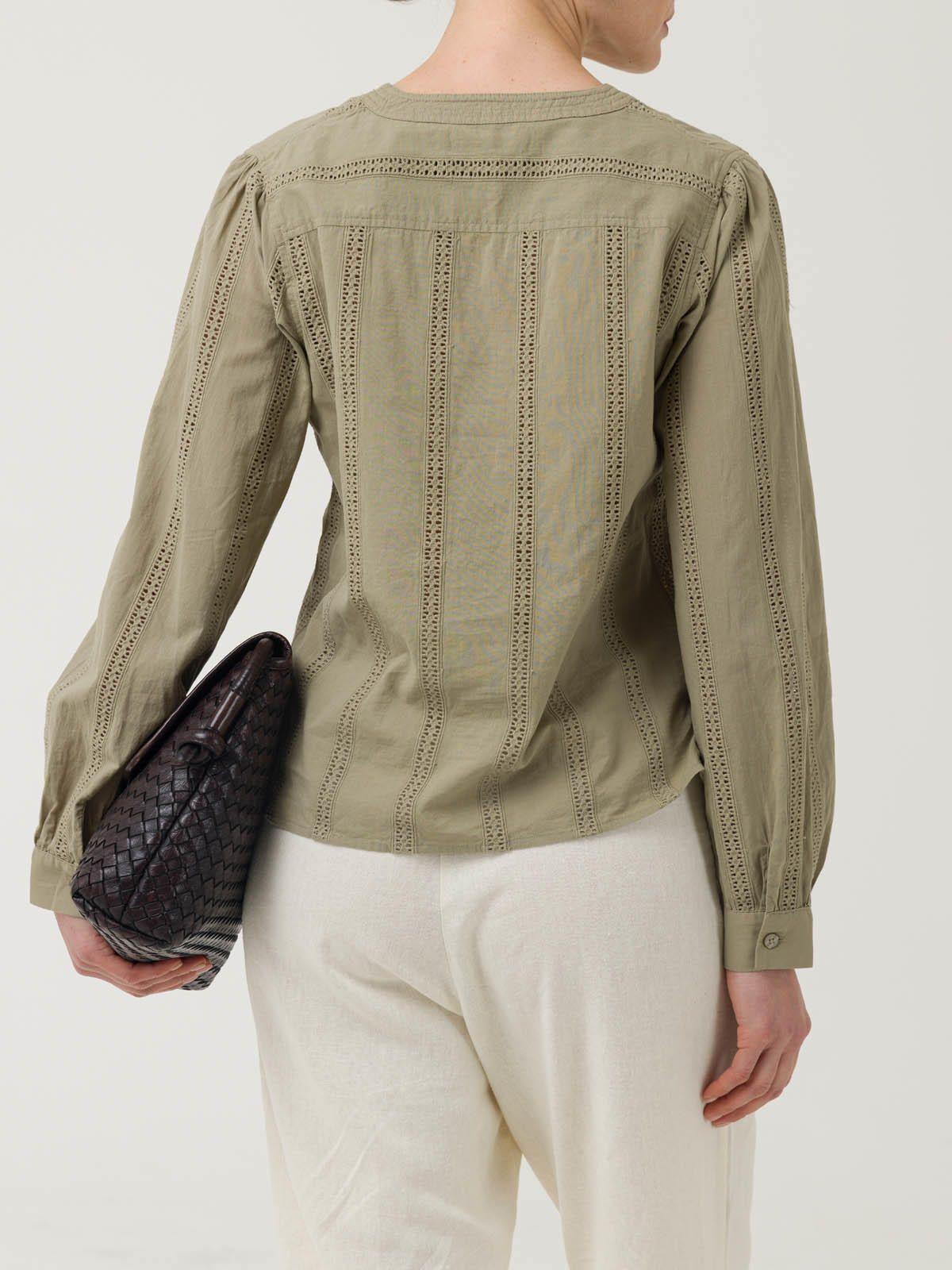 Blusa Algodón Orgánico Mujer Lunko Verde -5