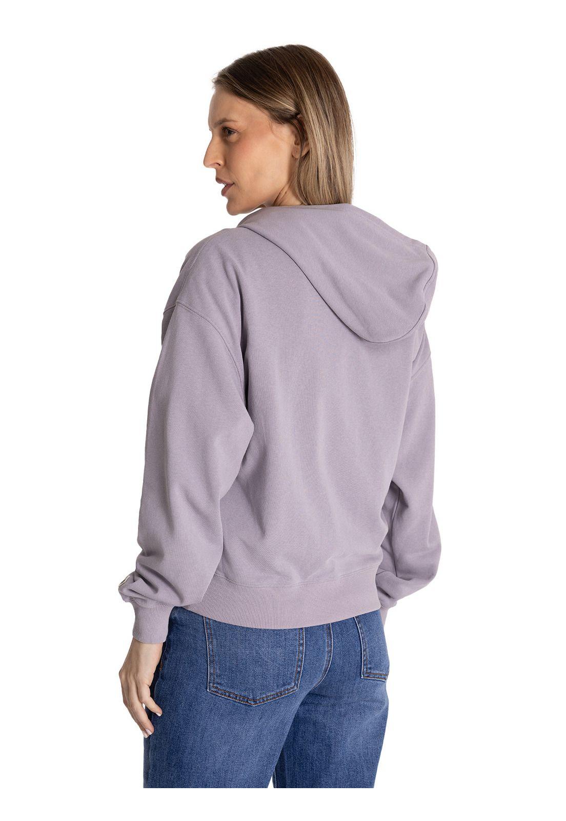 Polerón Crewneck Mujer Relaxed French Terry Lila-3