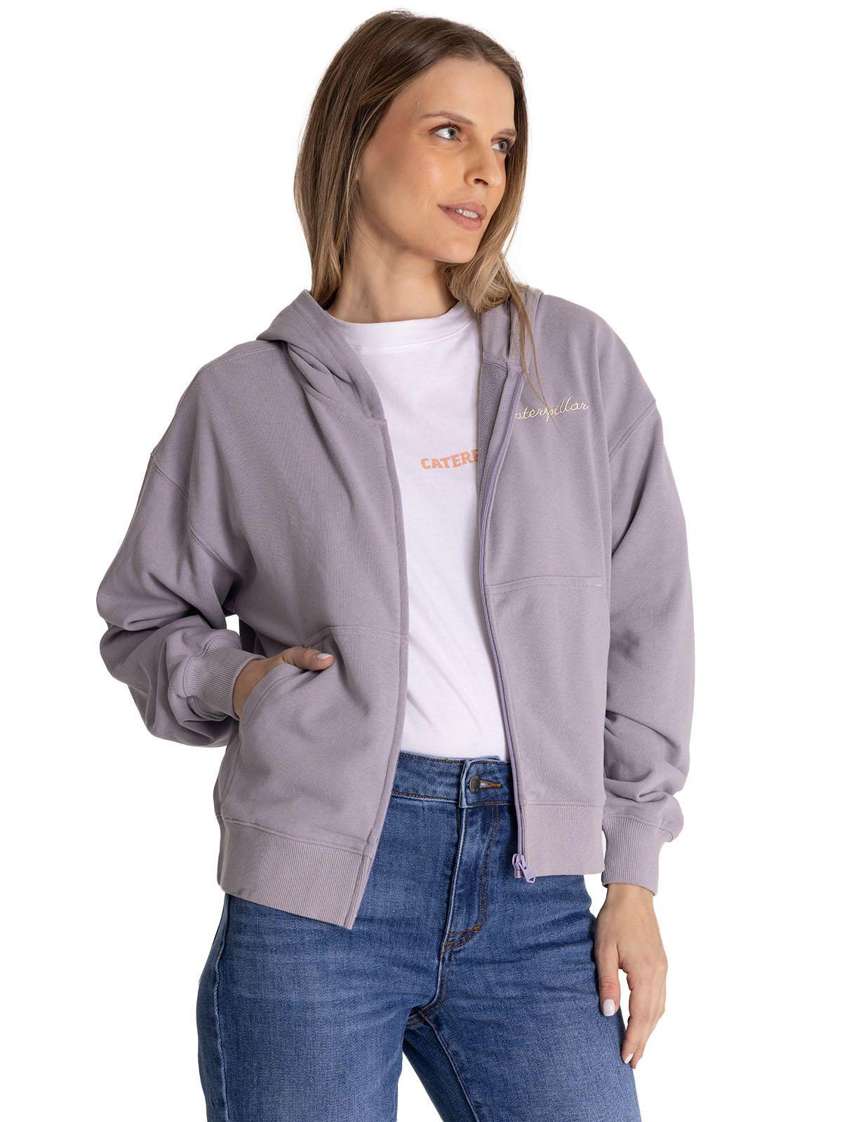 Polerón Crewneck Mujer Relaxed French Terry Lila-0