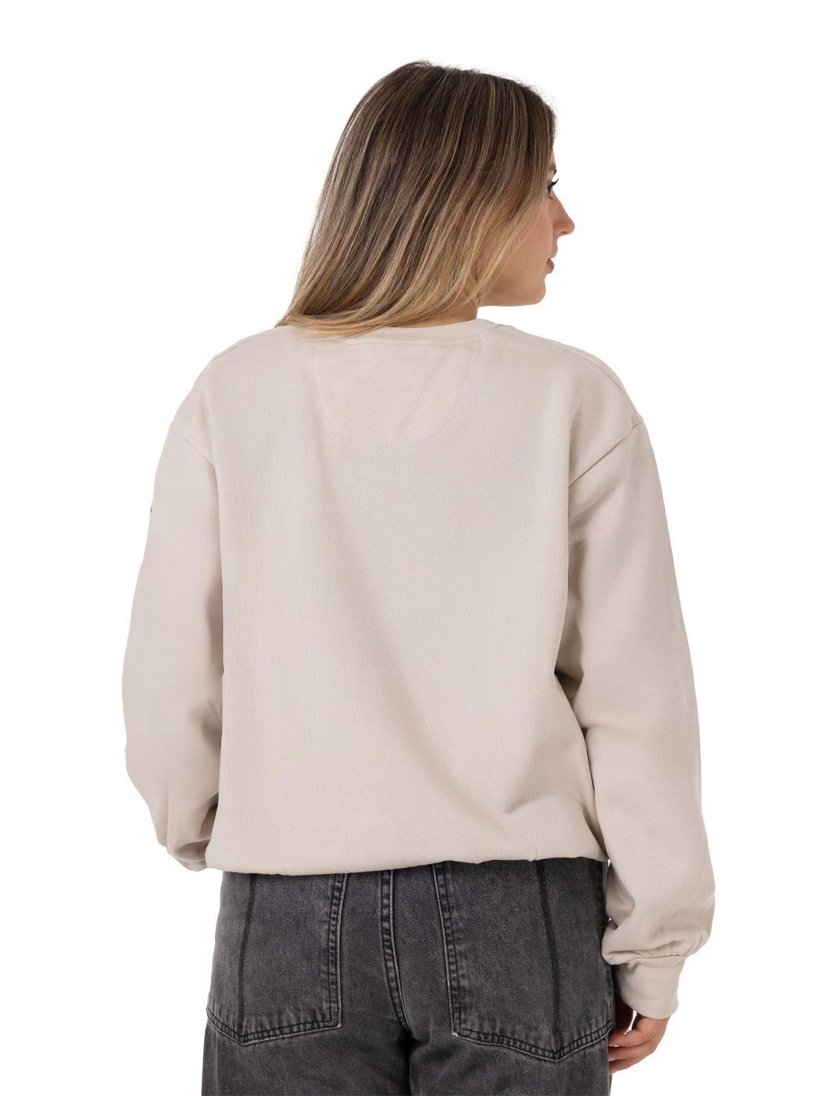 Polerón Mujer Ashcreek Crew Beige-4