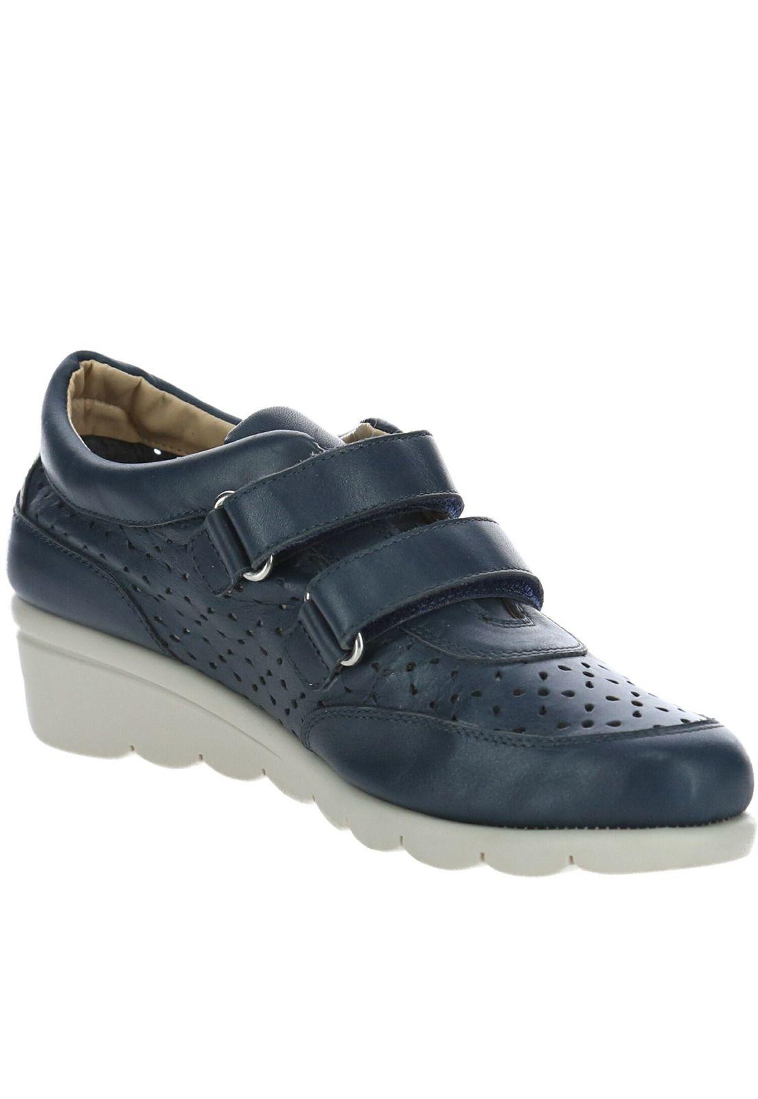 Zapato Cuero 2 Strap Shoe Azul-1
