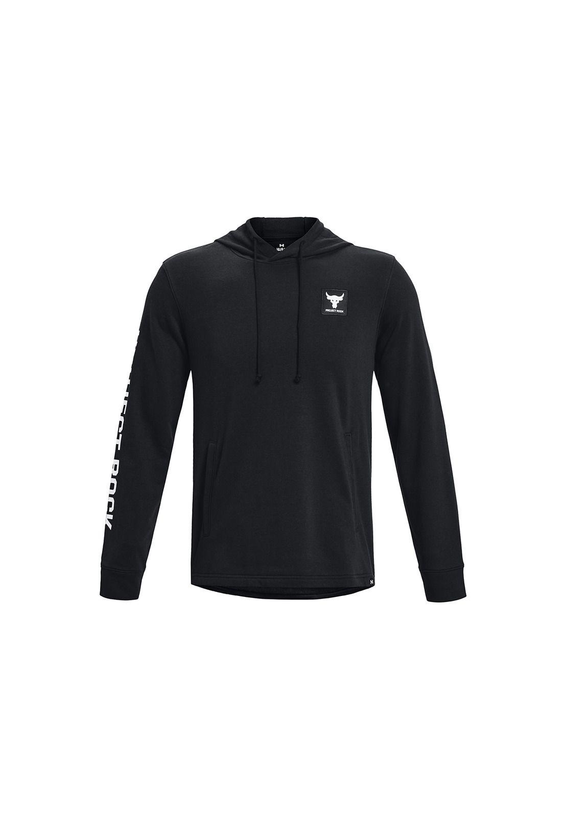 Polerón Pjt Rock Terry Hoodi Negro Hombre-0