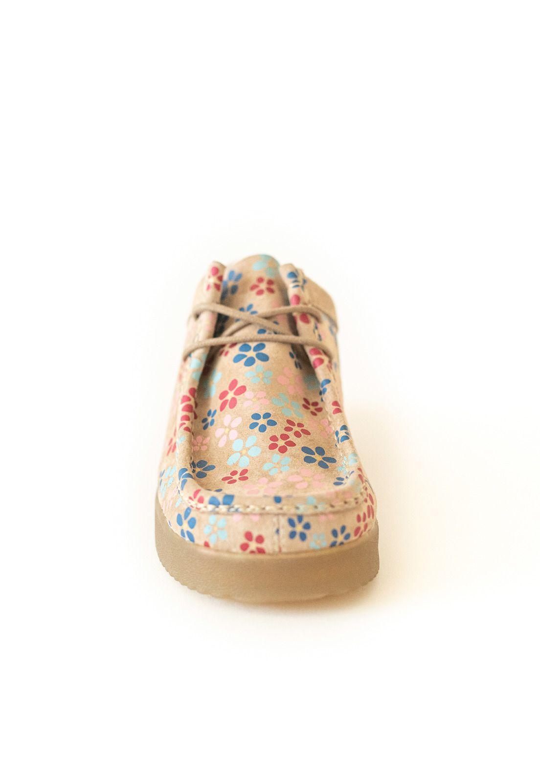 Zapato Cuero  Mujer Navajo Flower Multi-2