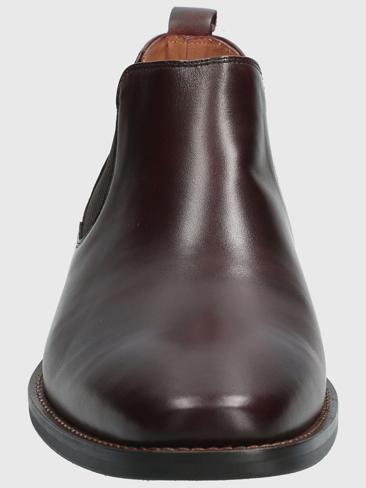 Botín Cuero Hombre Twist Burdeo-3