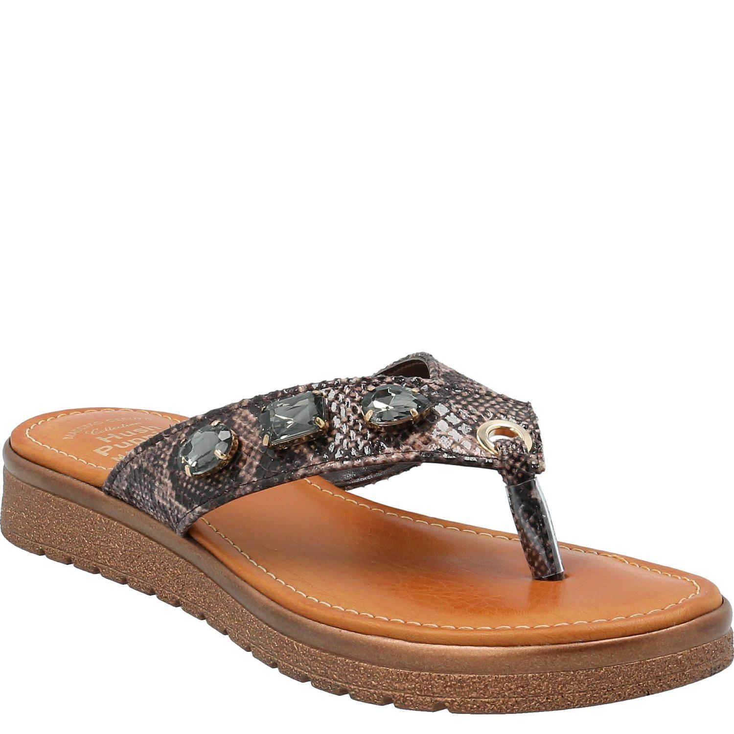 Sandalia Mujer Donna Café-0