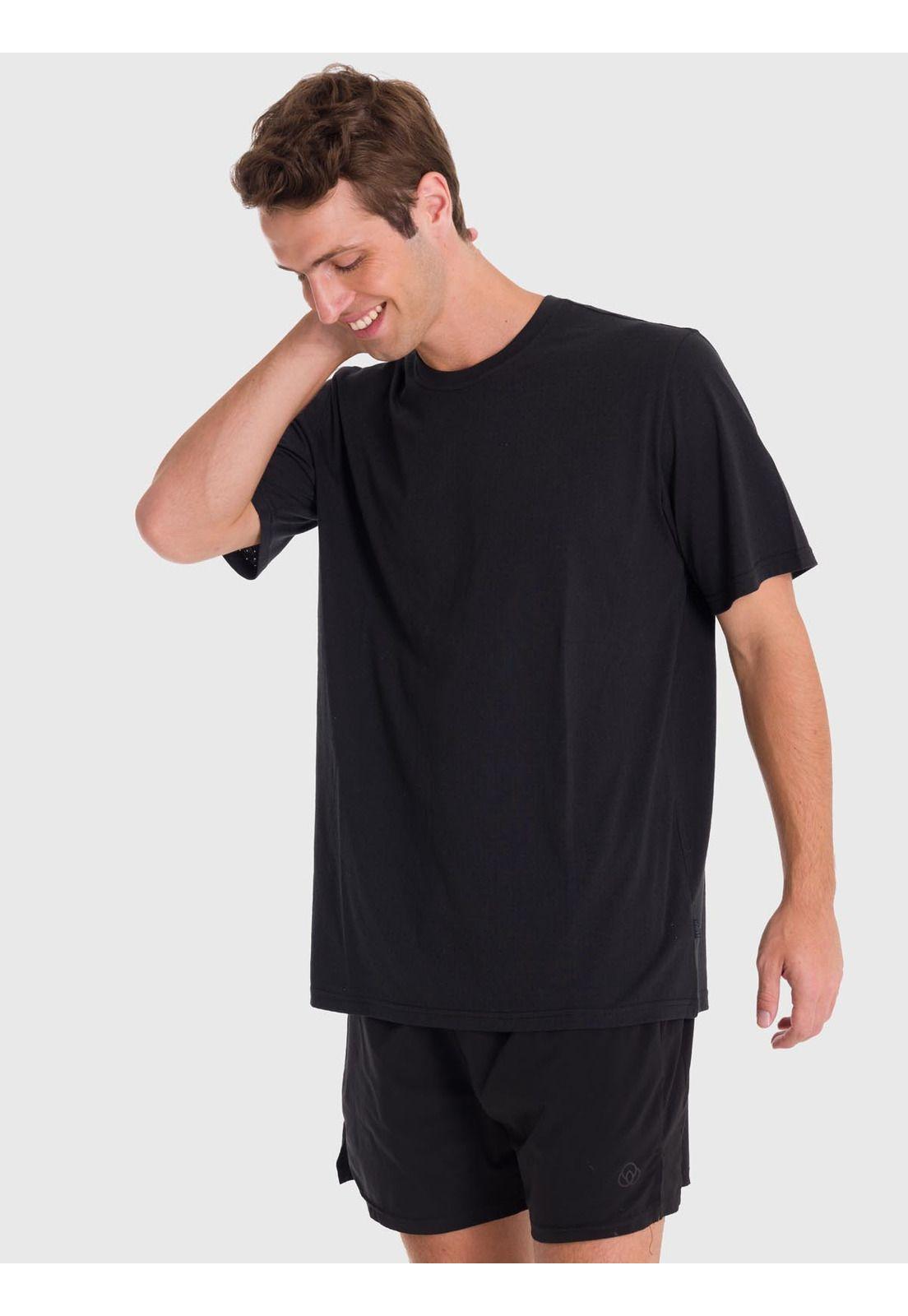 Polera Hombre Crew Neck Ii Negra-4