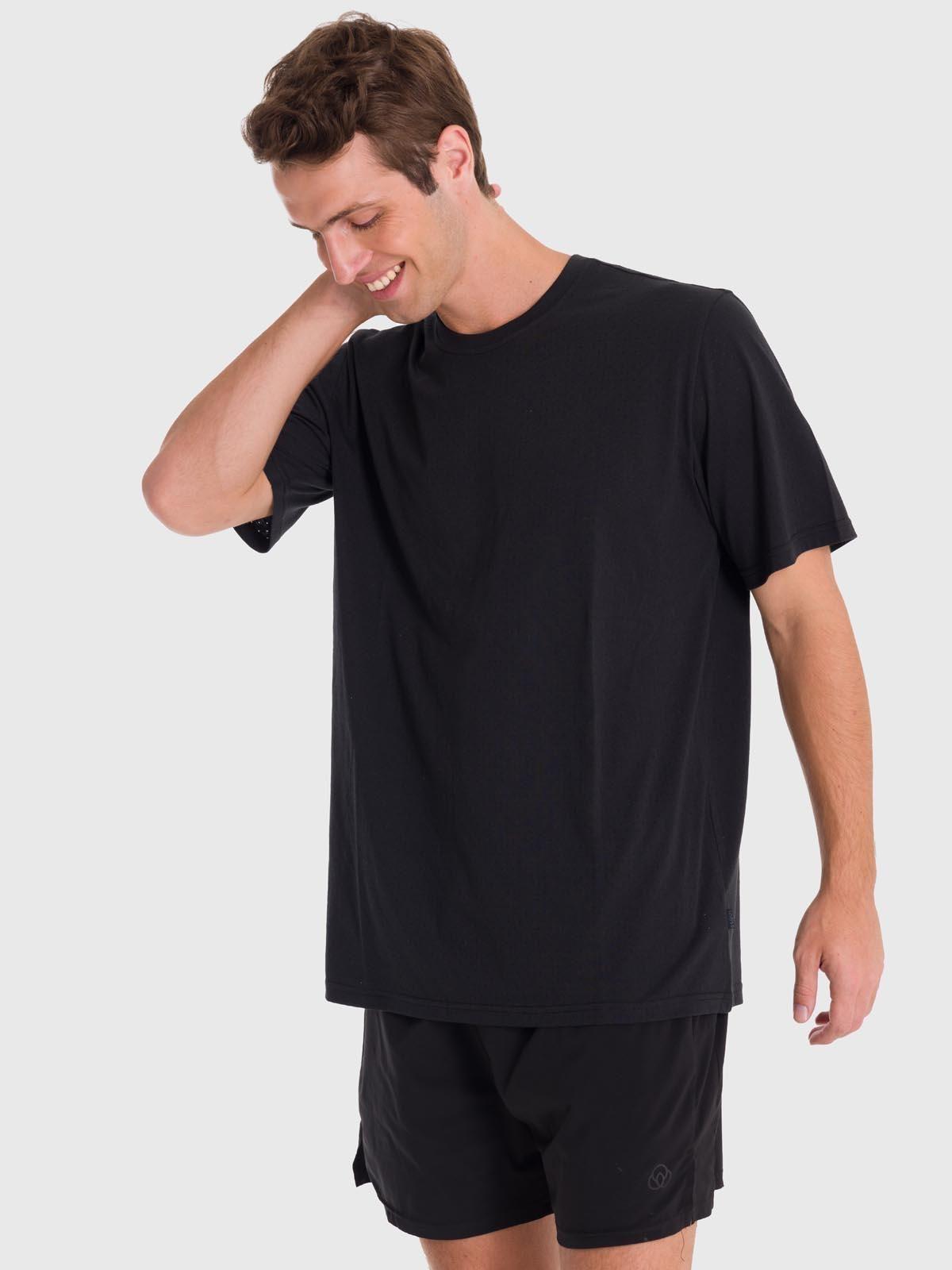 Polera Hombre Crew Neck Ii Negra-4
