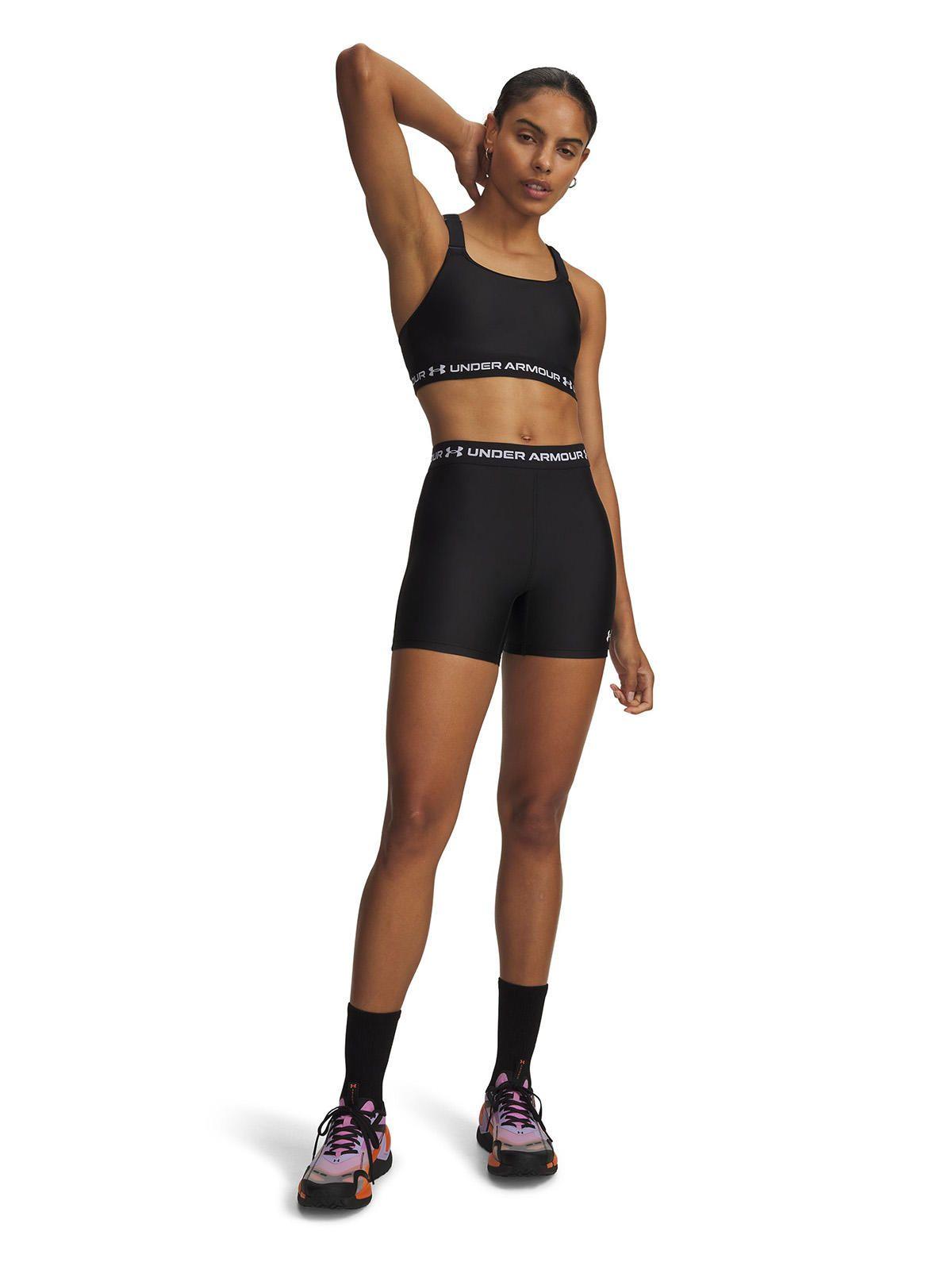 Calza Mujer Heatgear Middy Negro-3